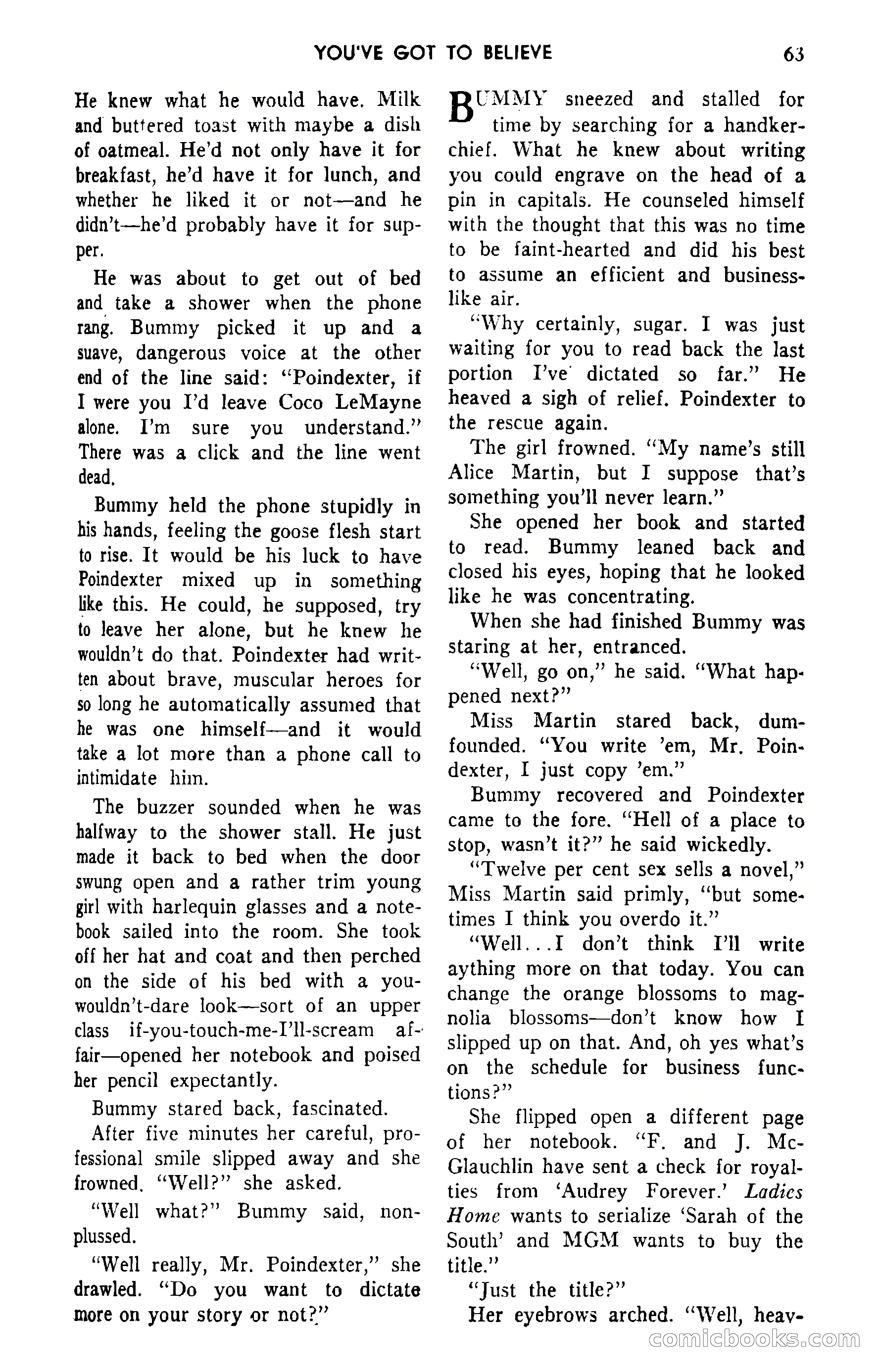 Amazing Stories, September 1951 — page 63 of 166