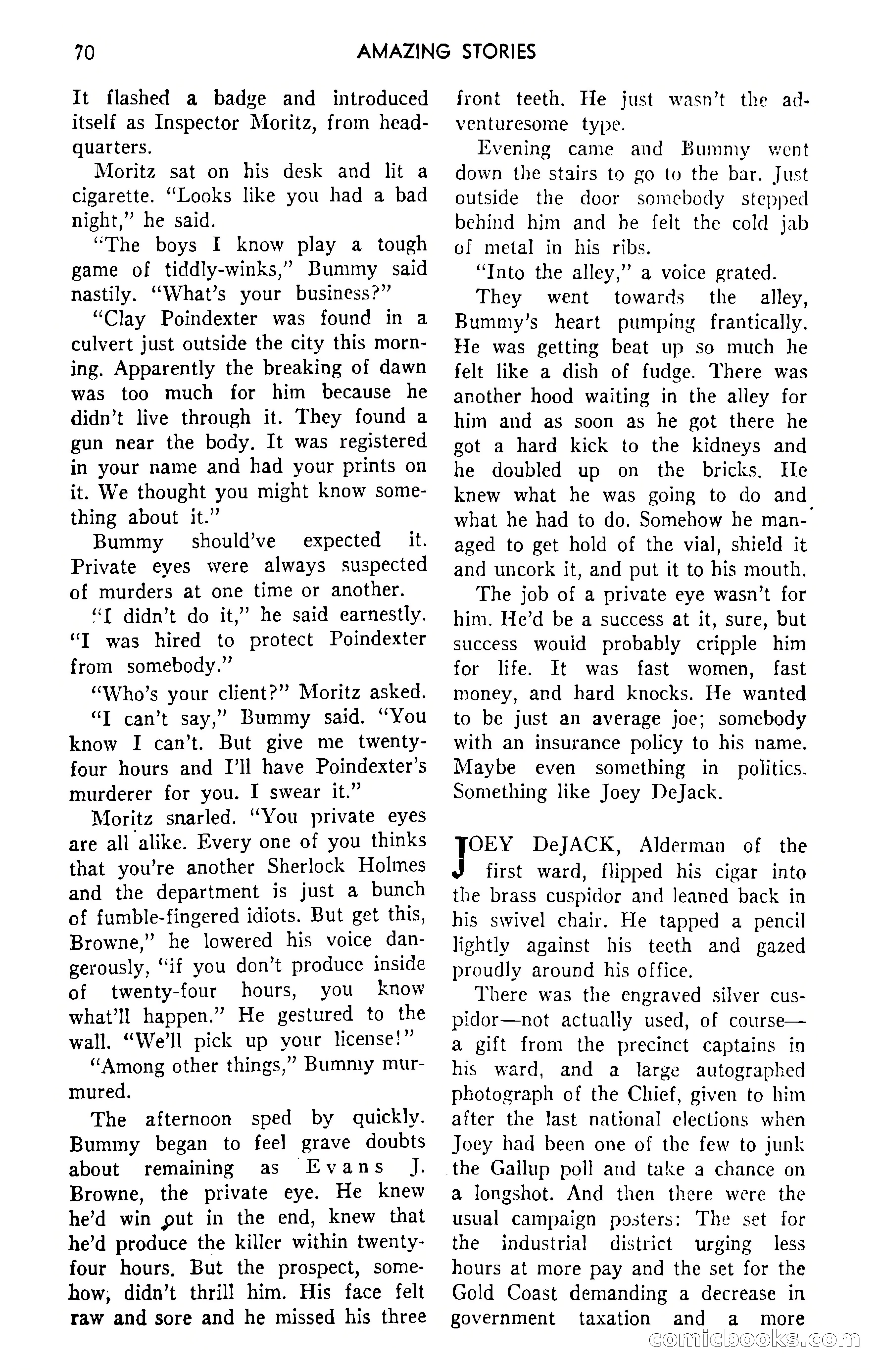 Amazing Stories, September 1951 — page 70 of 166