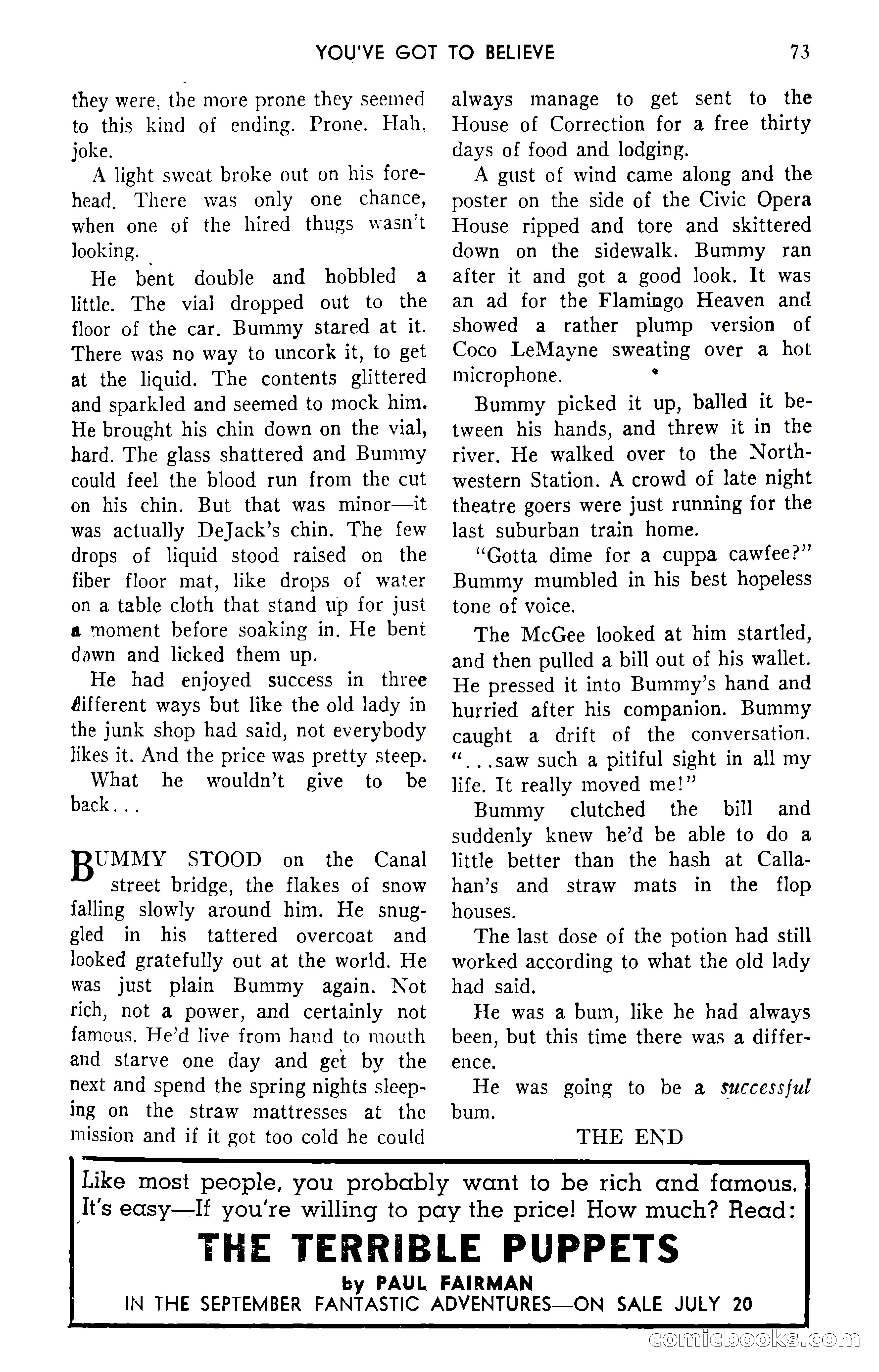 Amazing Stories, September 1951 — page 73 of 166