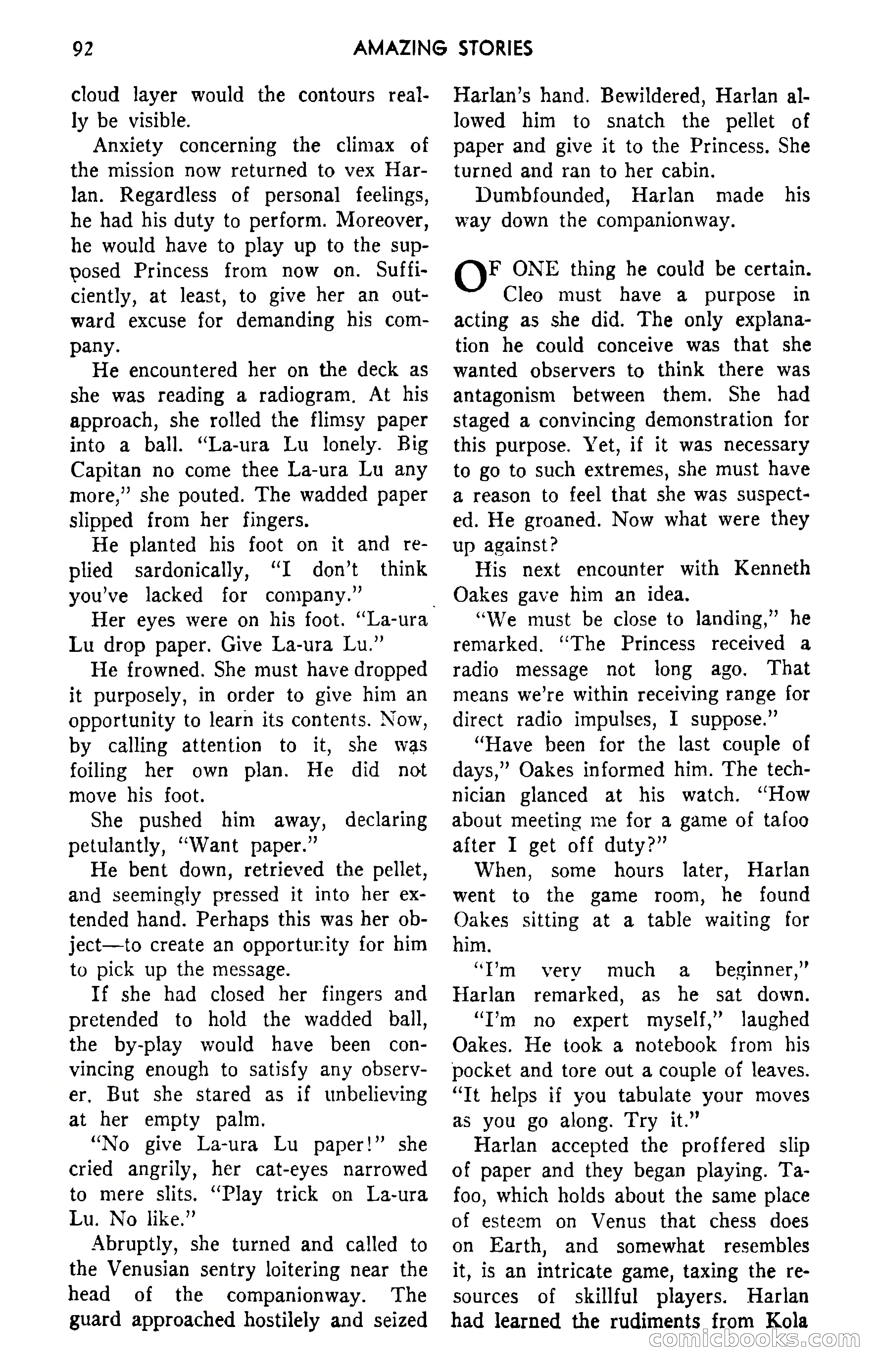 Amazing Stories, September 1951 — page 92 of 166