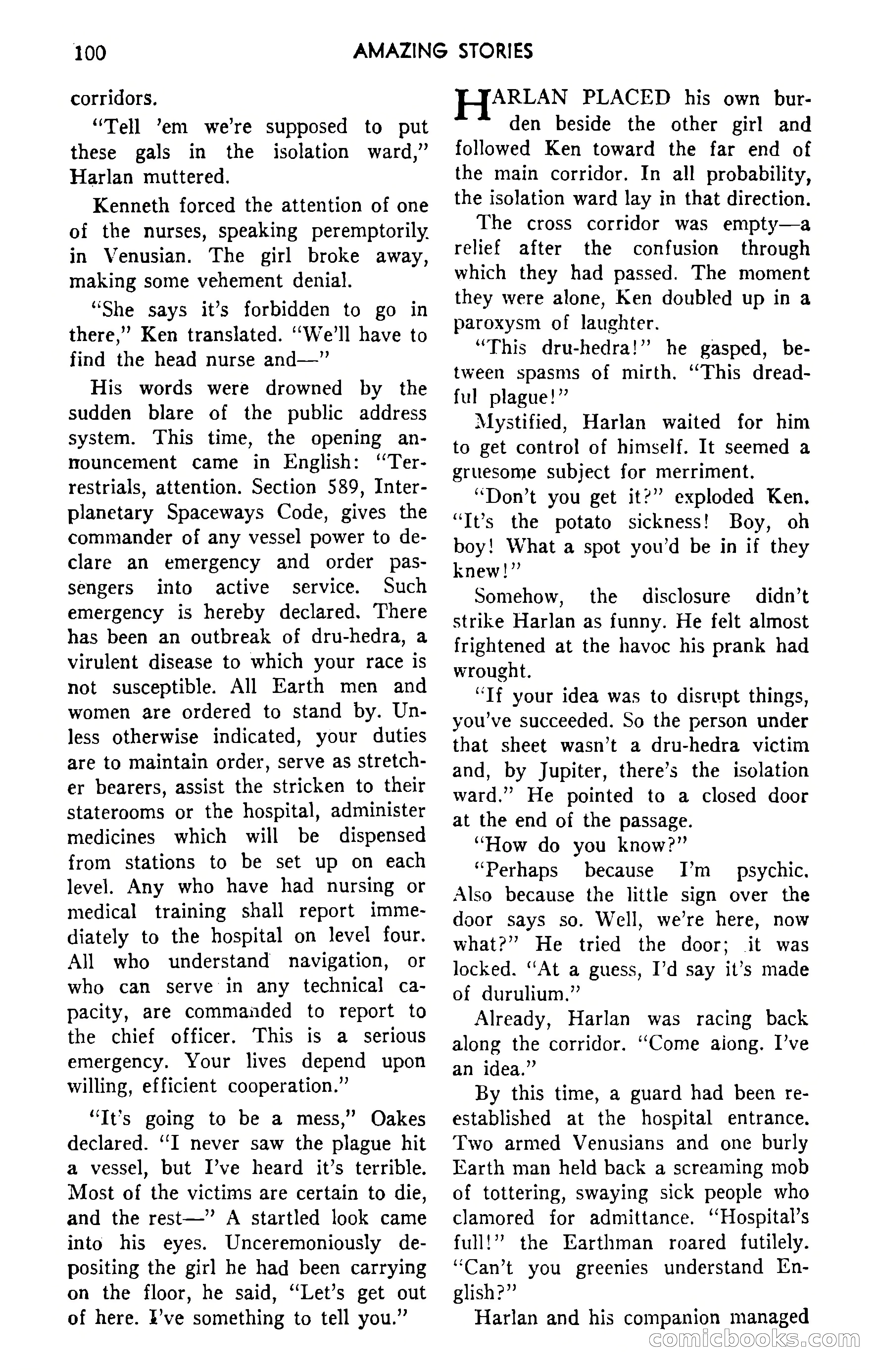 Amazing Stories, September 1951 — page 100 of 166