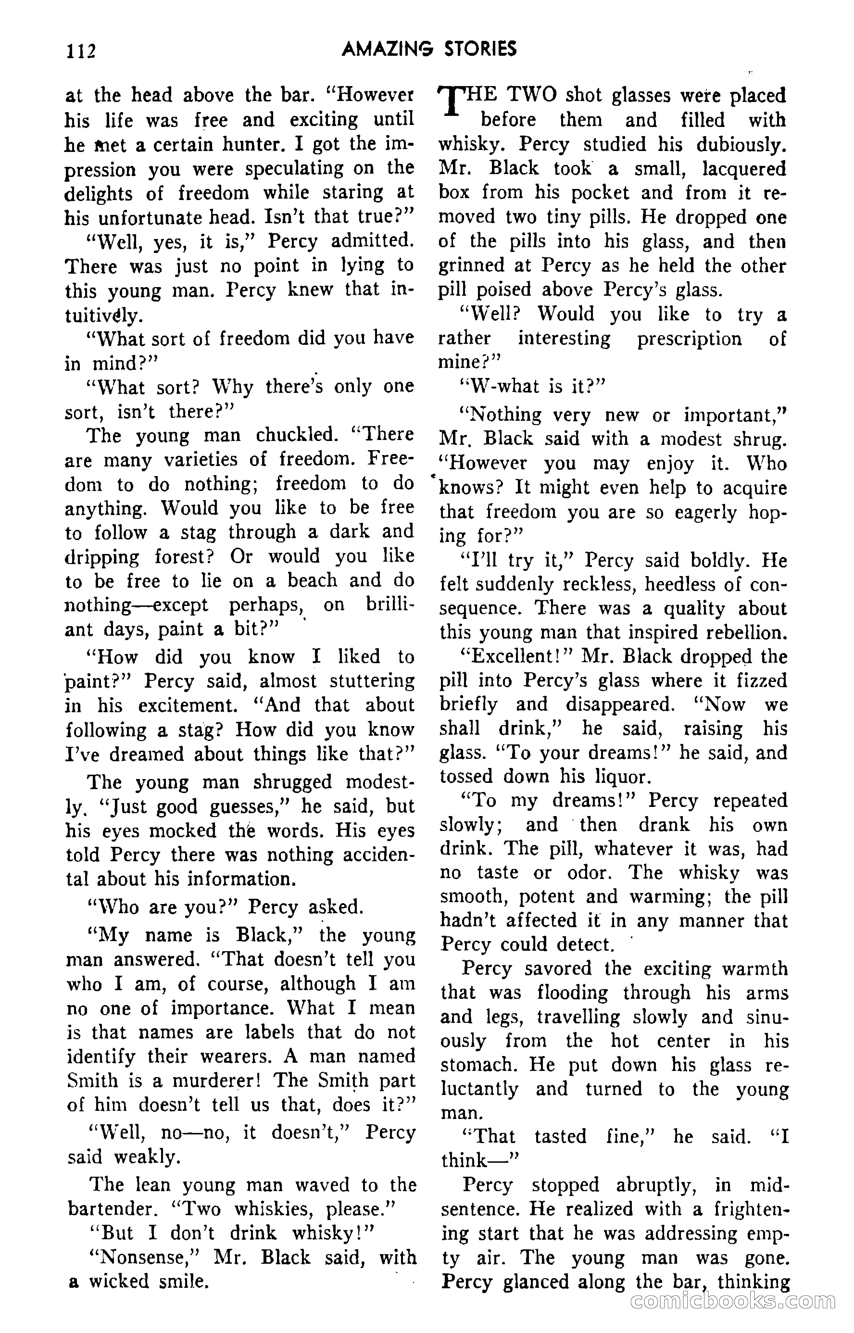 Amazing Stories, September 1951 — page 112 of 166