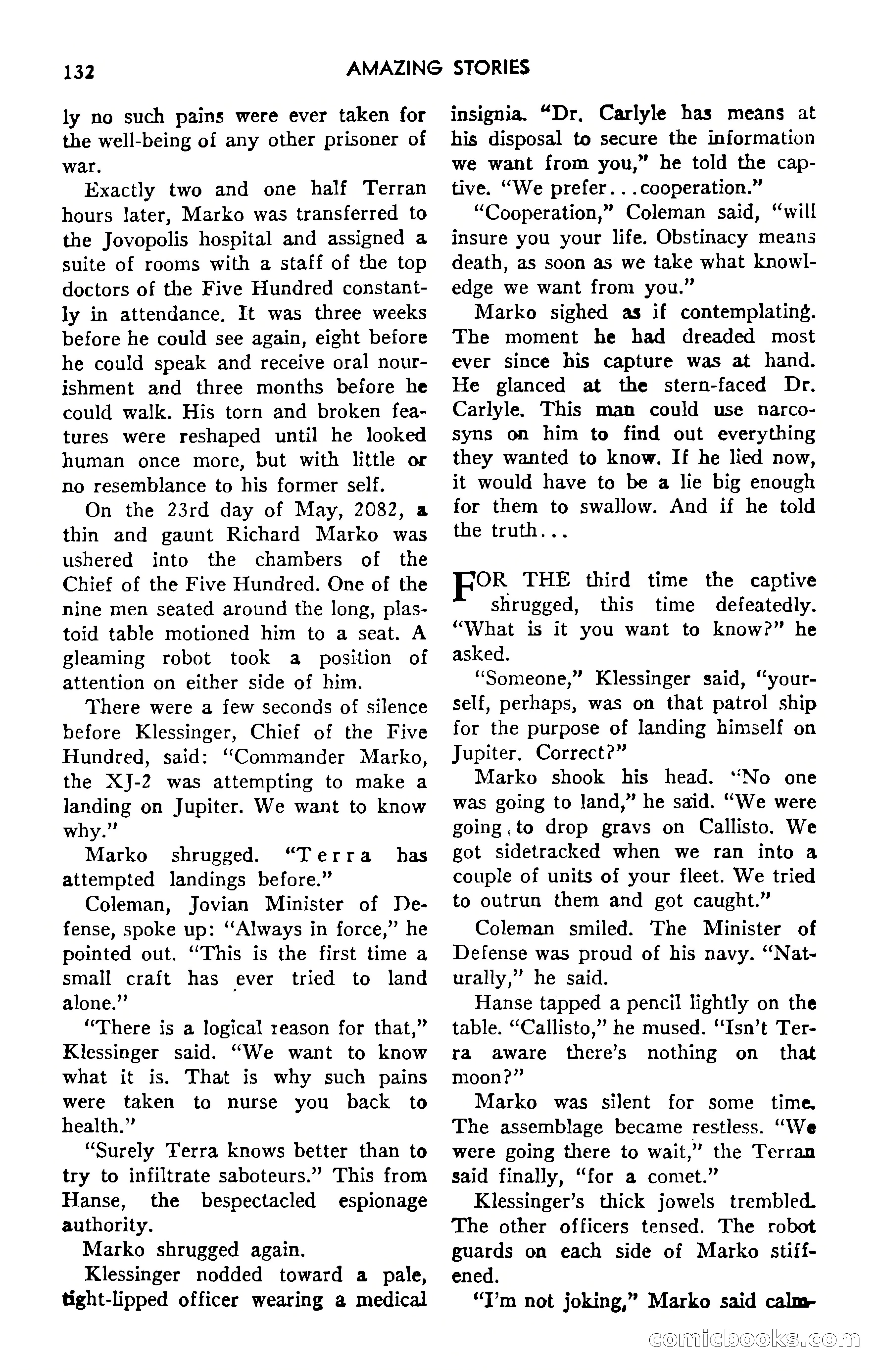 Amazing Stories, September 1951 — page 132 of 166