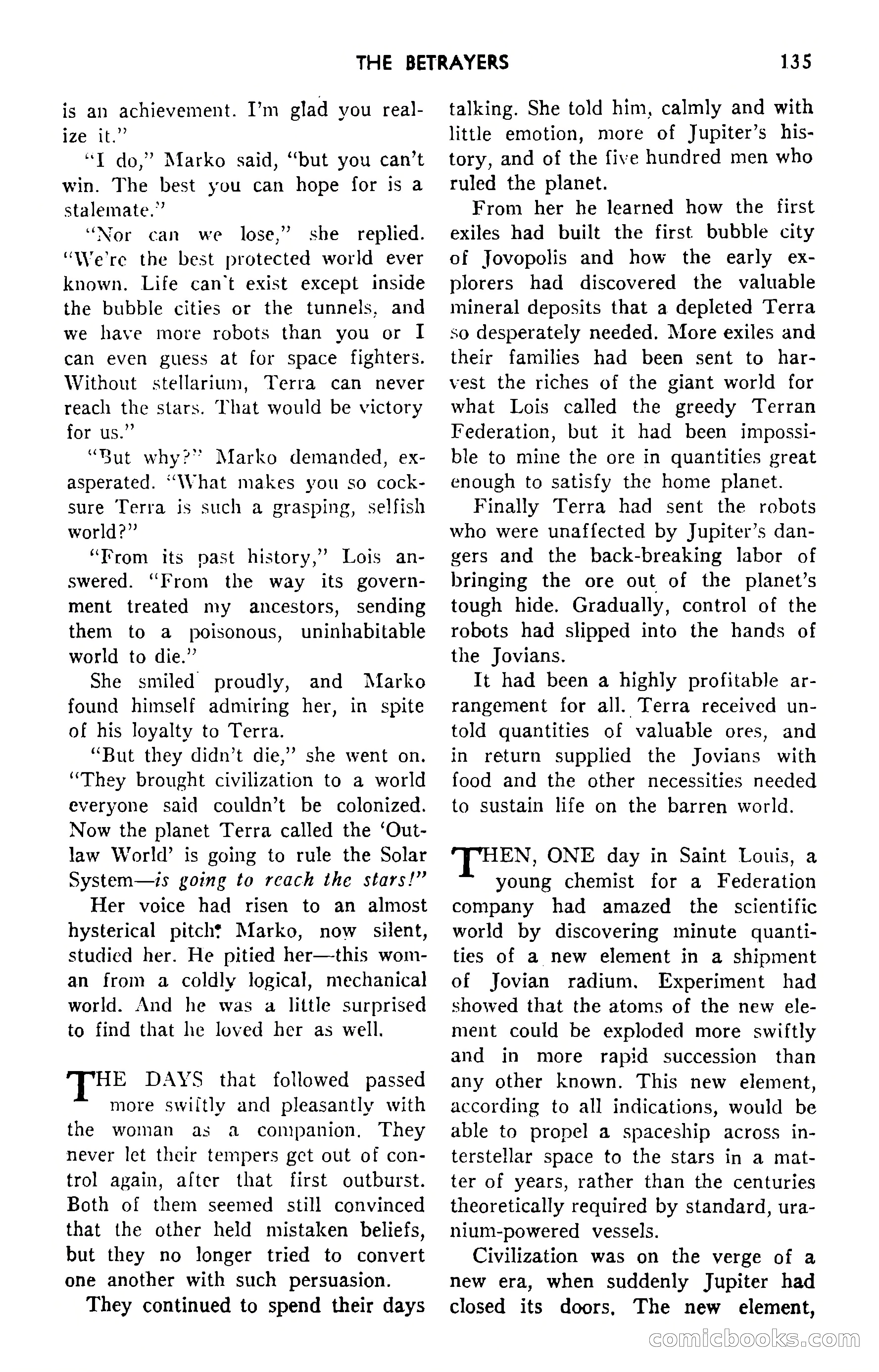 Amazing Stories, September 1951 — page 135 of 166