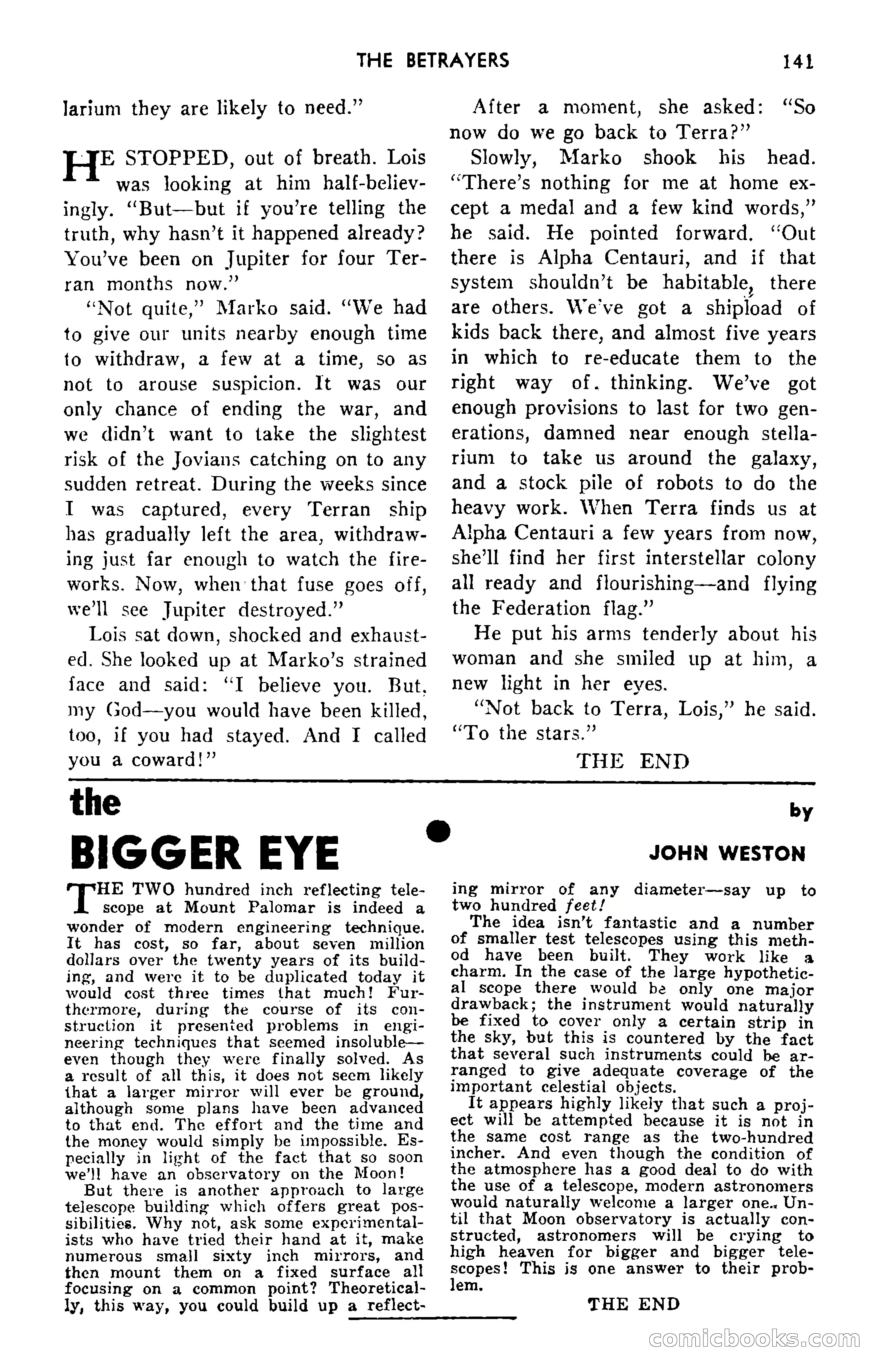 Amazing Stories, September 1951 — page 141 of 166