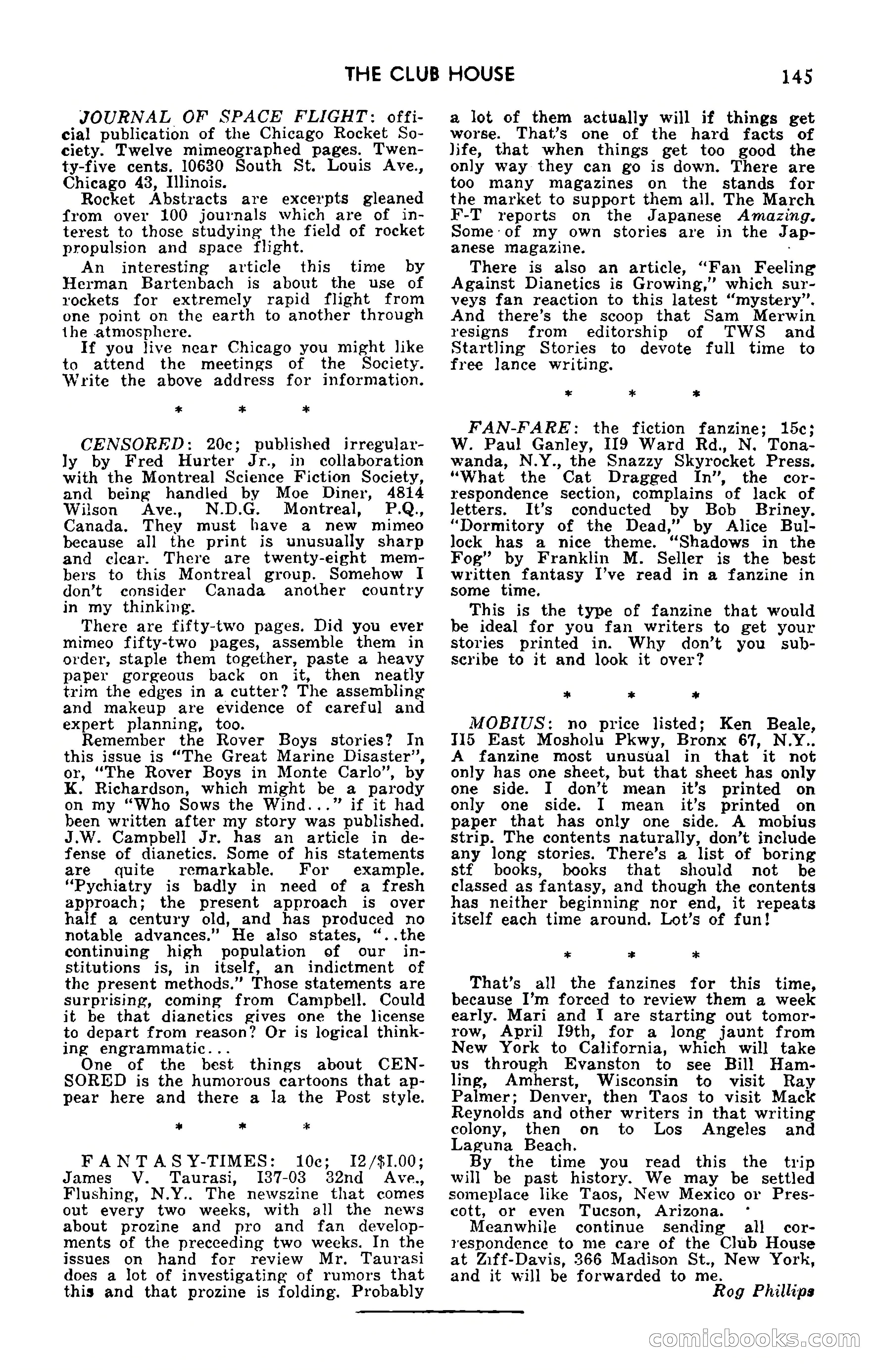 Amazing Stories, September 1951 — page 145 of 166