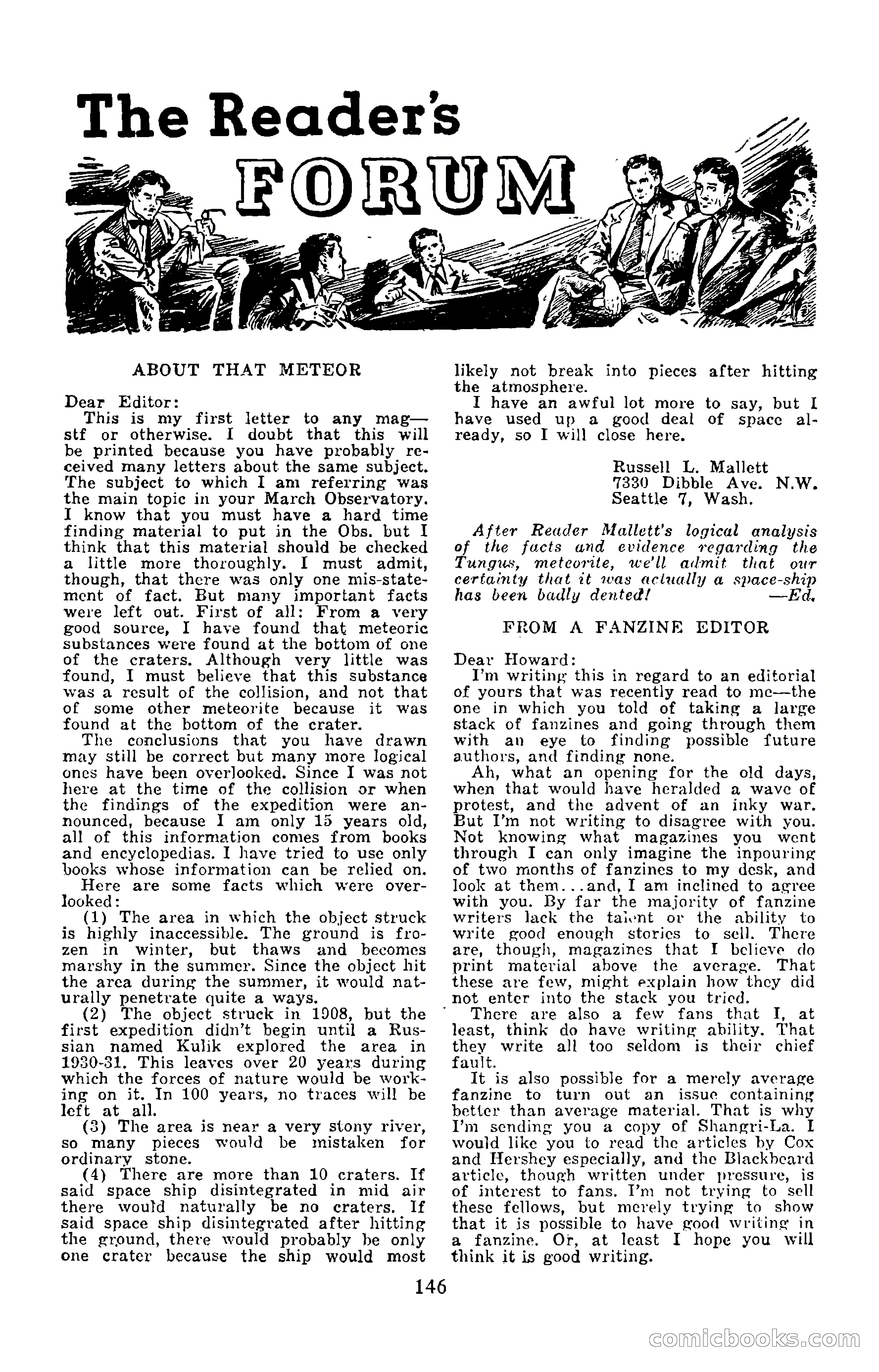 Amazing Stories, September 1951 — page 146 of 166