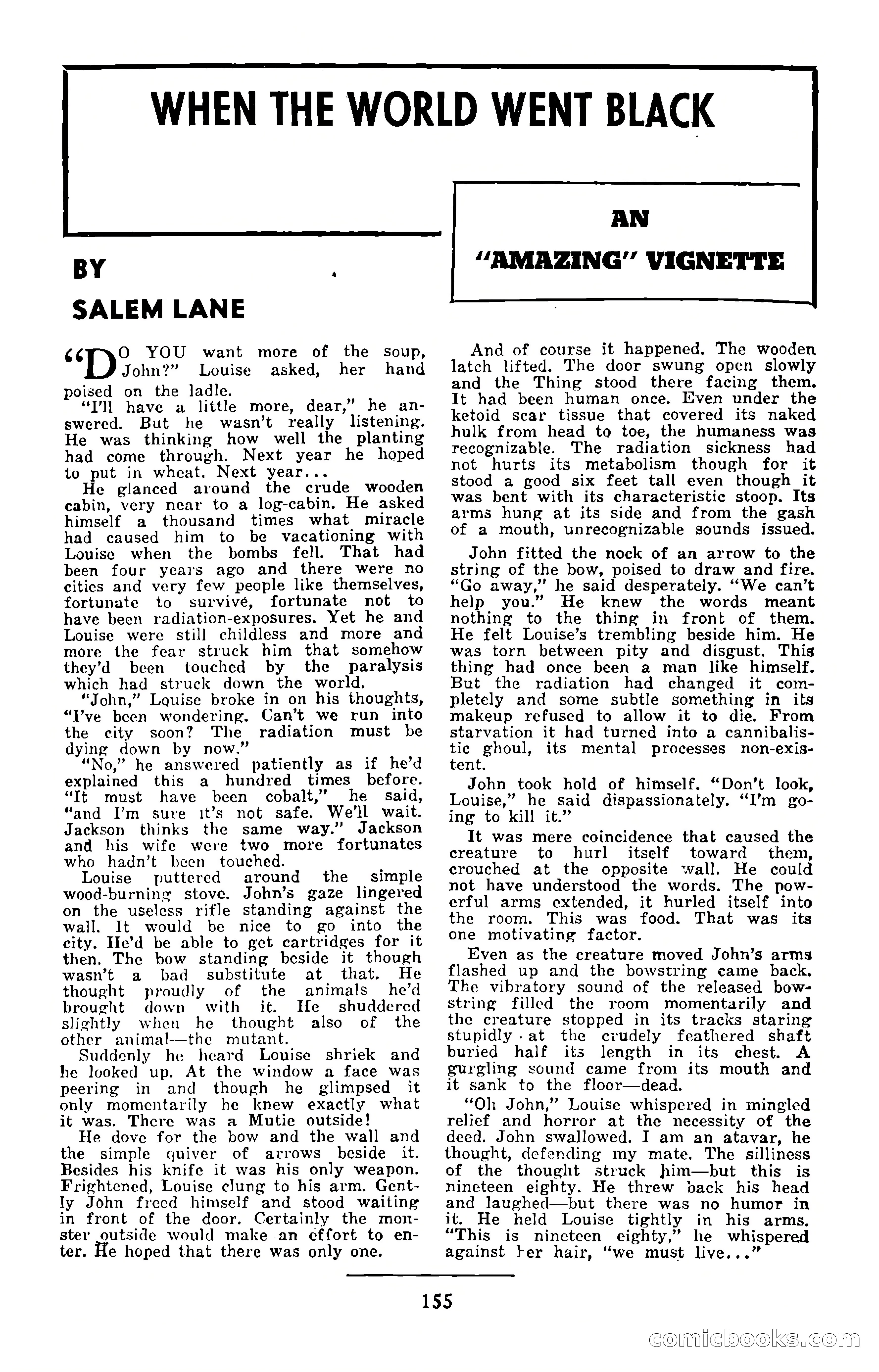 Amazing Stories, September 1951 — page 155 of 166