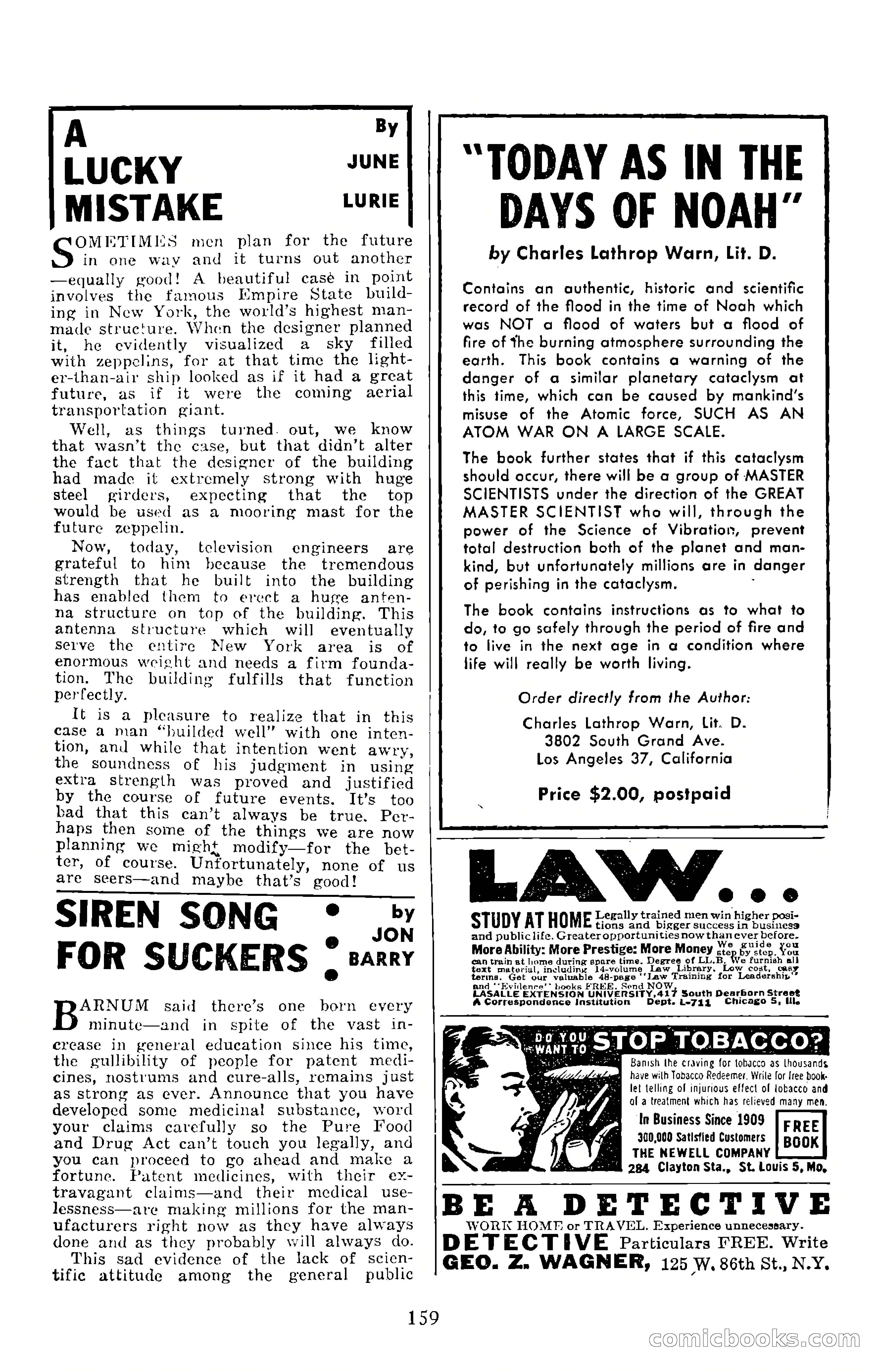 Amazing Stories, September 1951 — page 159 of 166