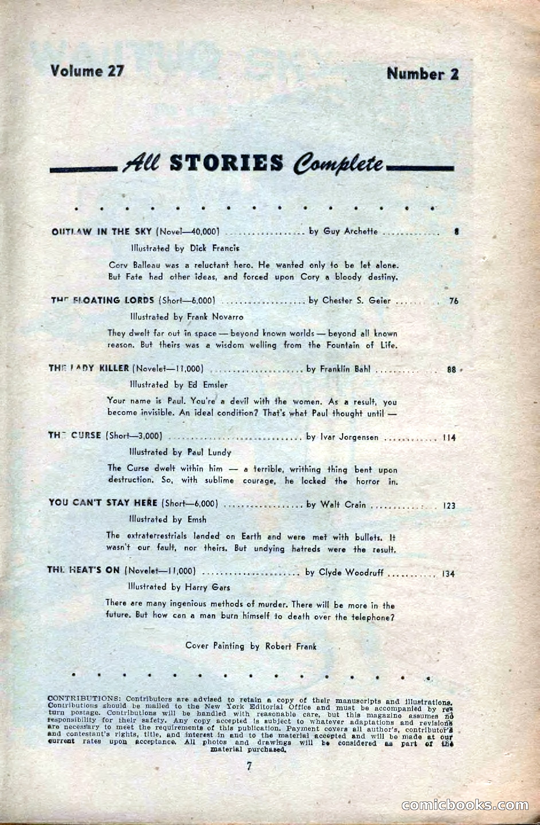 Amazing Stories, February 1953 — page 7 of 164
