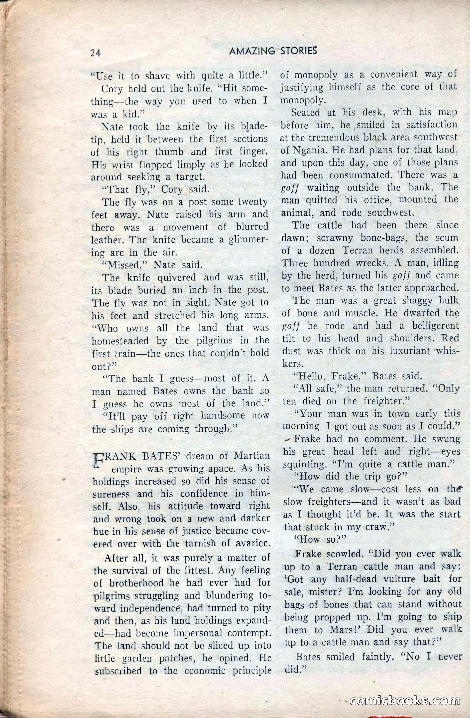 Amazing Stories, February 1953 — page 24 of 164