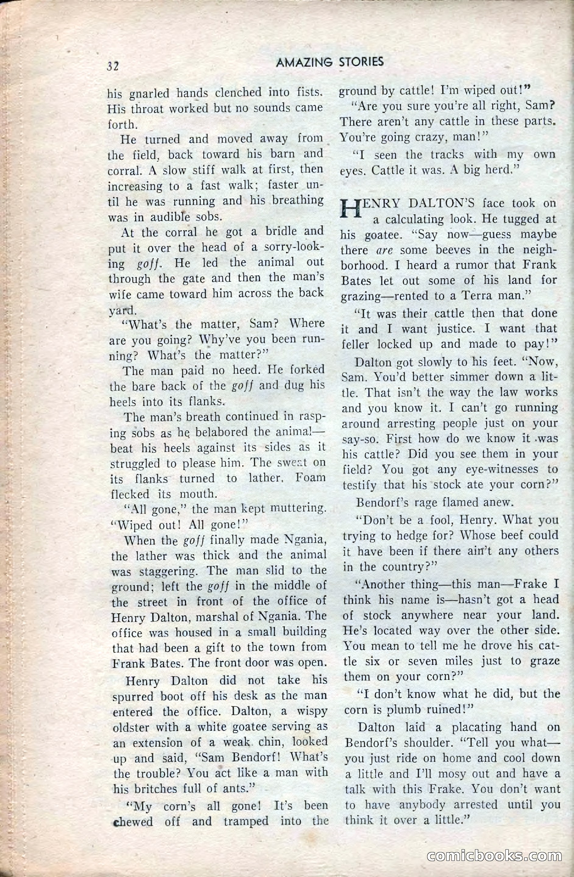 Amazing Stories, February 1953 — page 32 of 164
