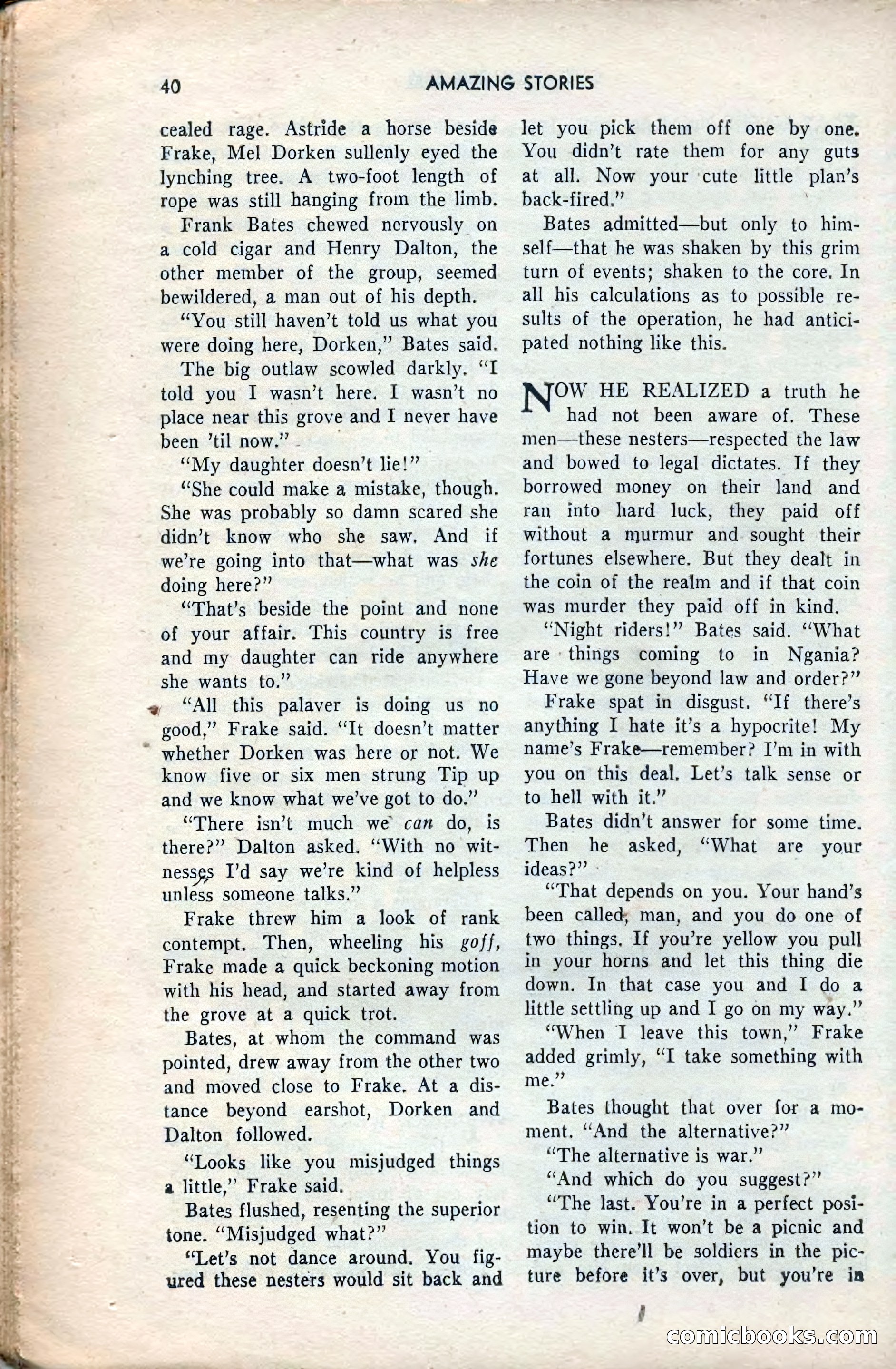 Amazing Stories, February 1953 — page 40 of 164