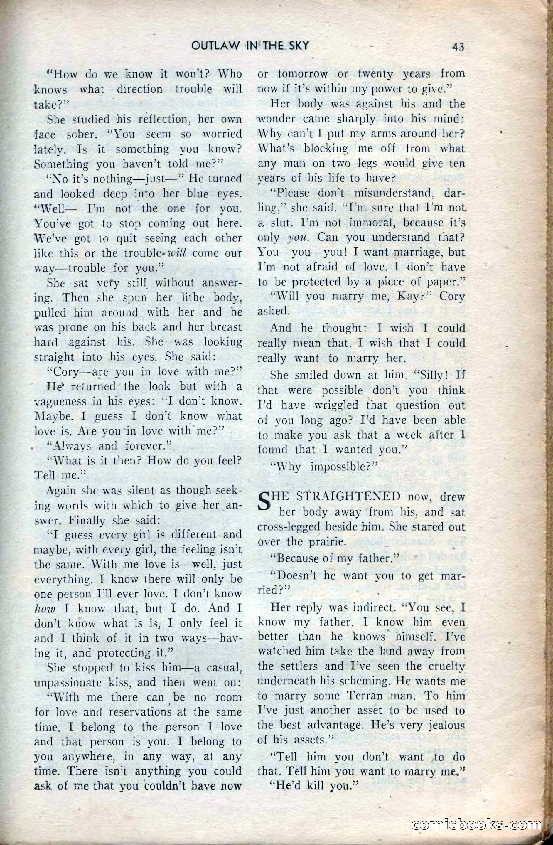 Amazing Stories, February 1953 — page 43 of 164