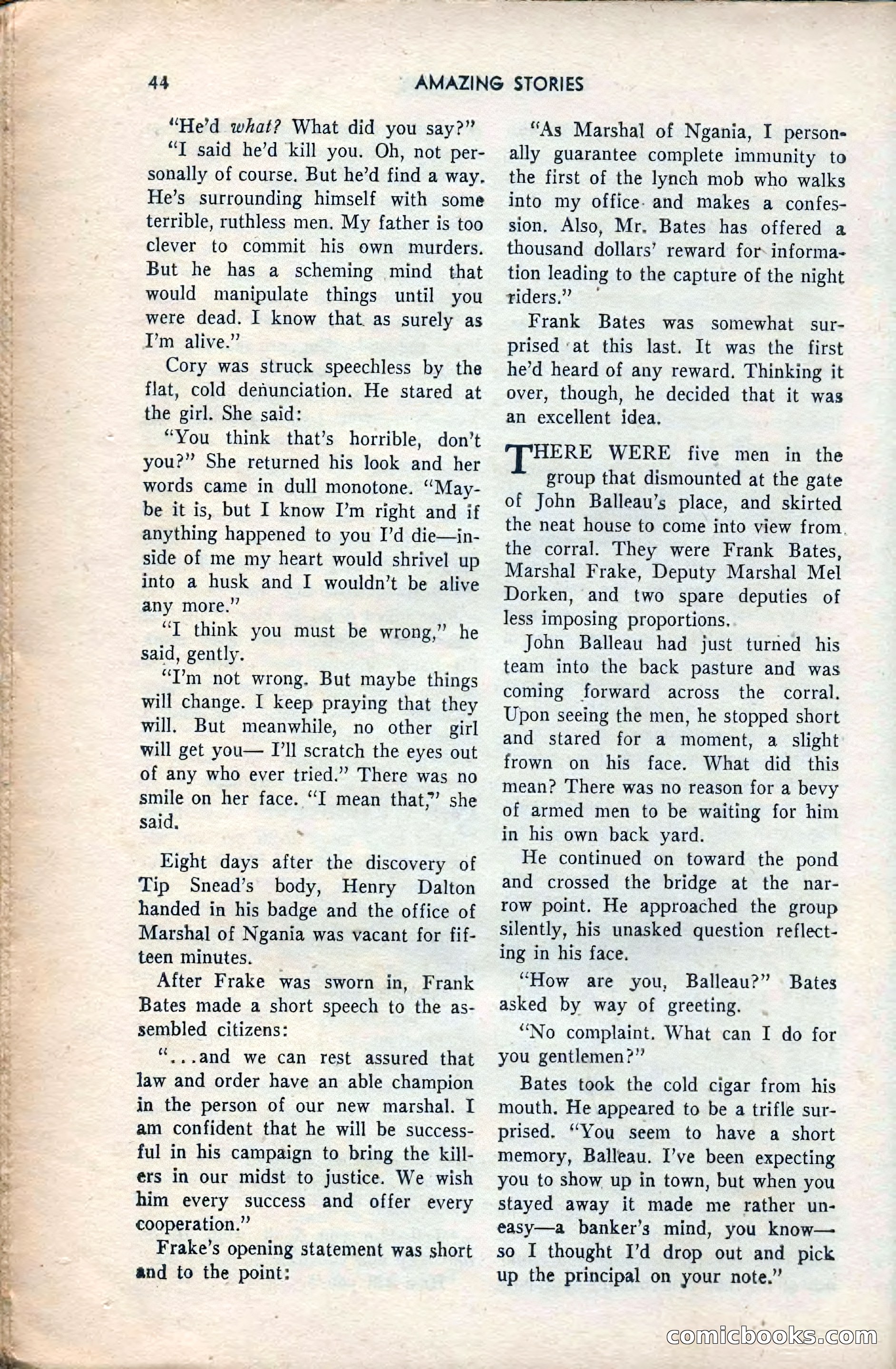 Amazing Stories, February 1953 — page 44 of 164