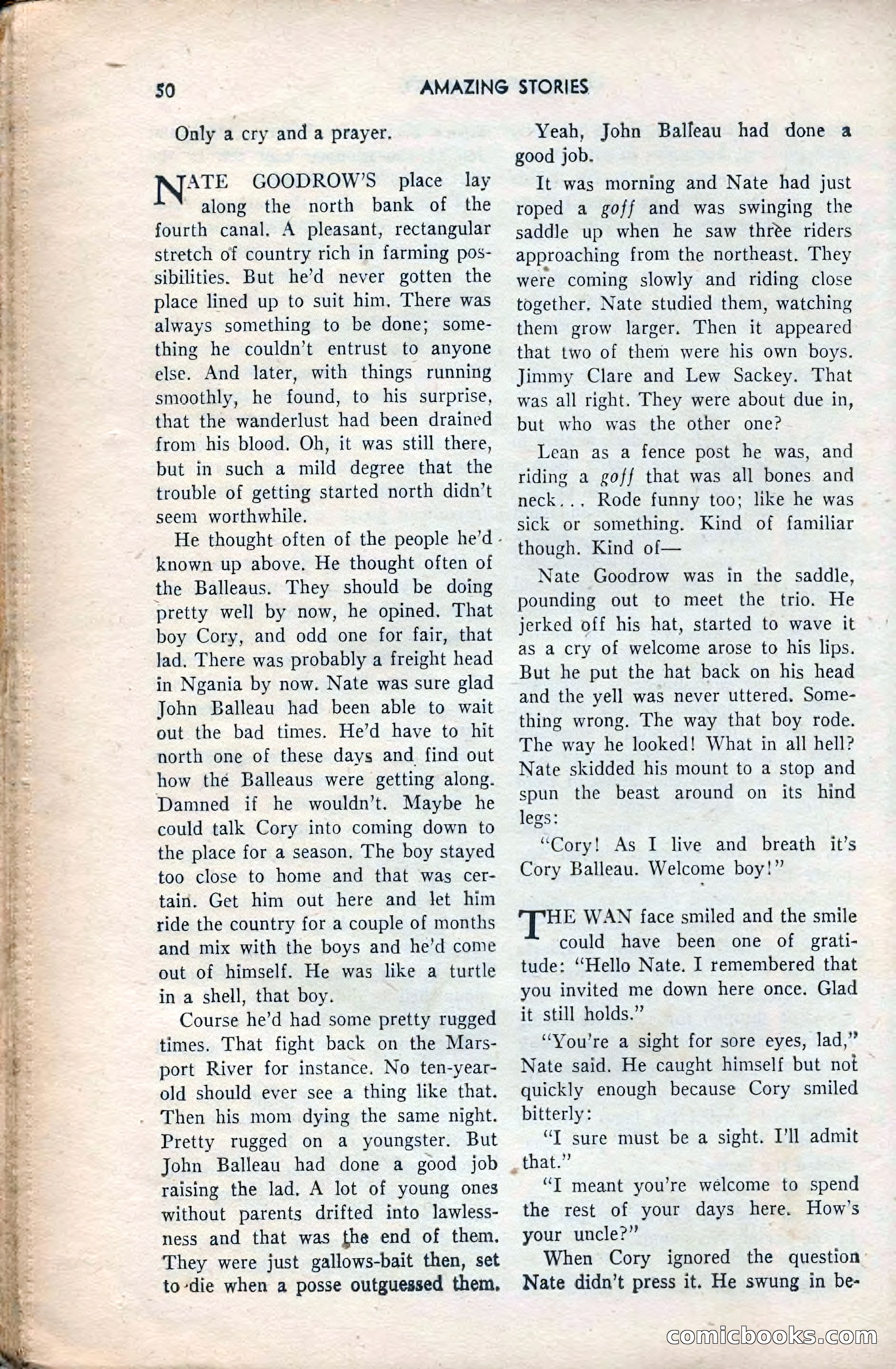Amazing Stories, February 1953 — page 50 of 164
