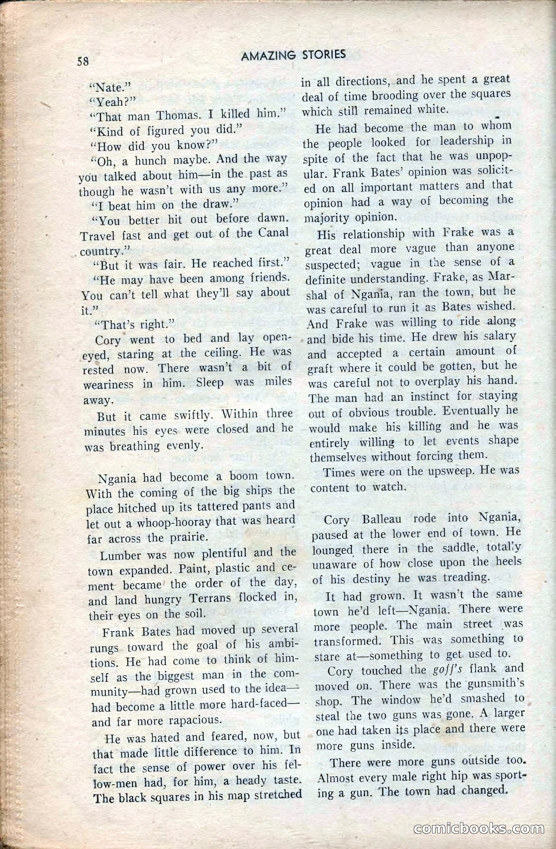Amazing Stories, February 1953 — page 58 of 164
