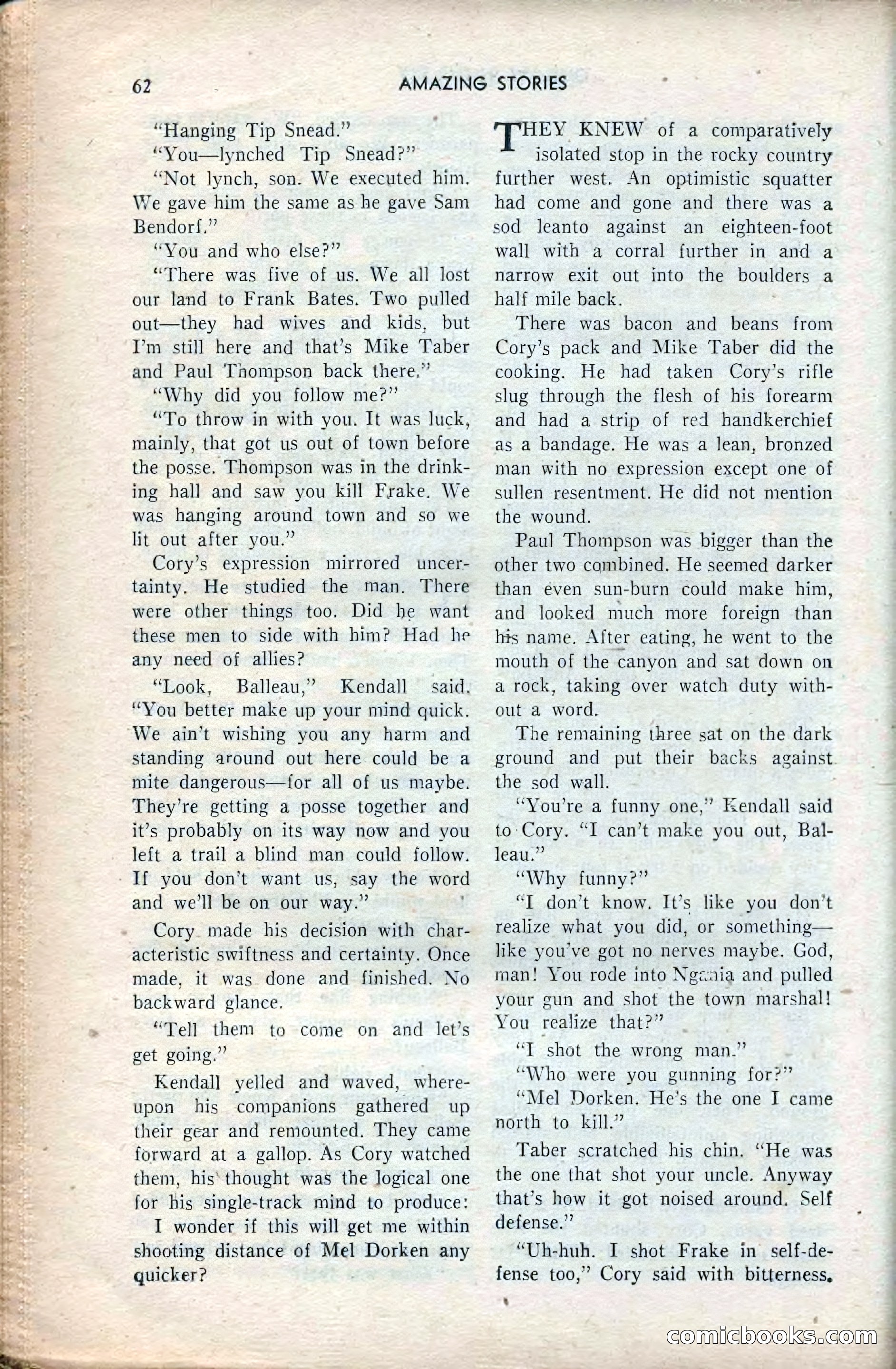 Amazing Stories, February 1953 — page 62 of 164