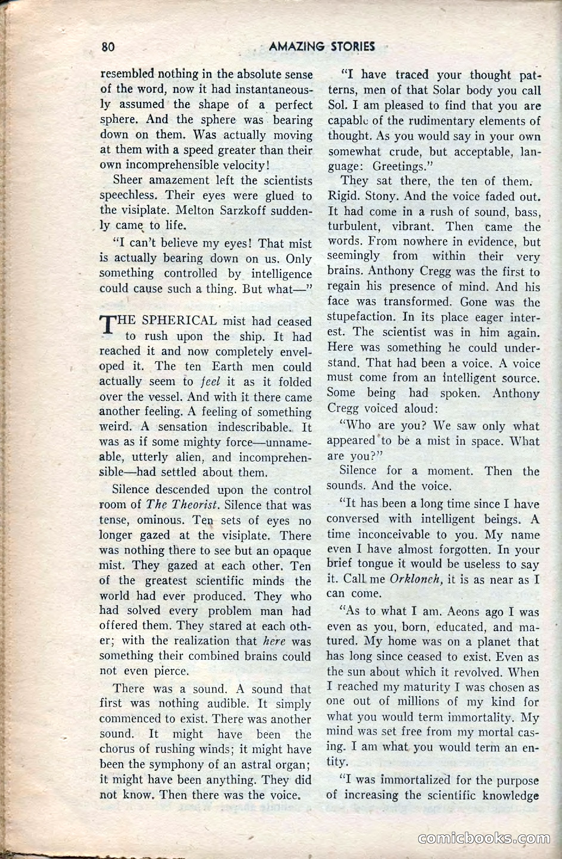 Amazing Stories, February 1953 — page 80 of 164