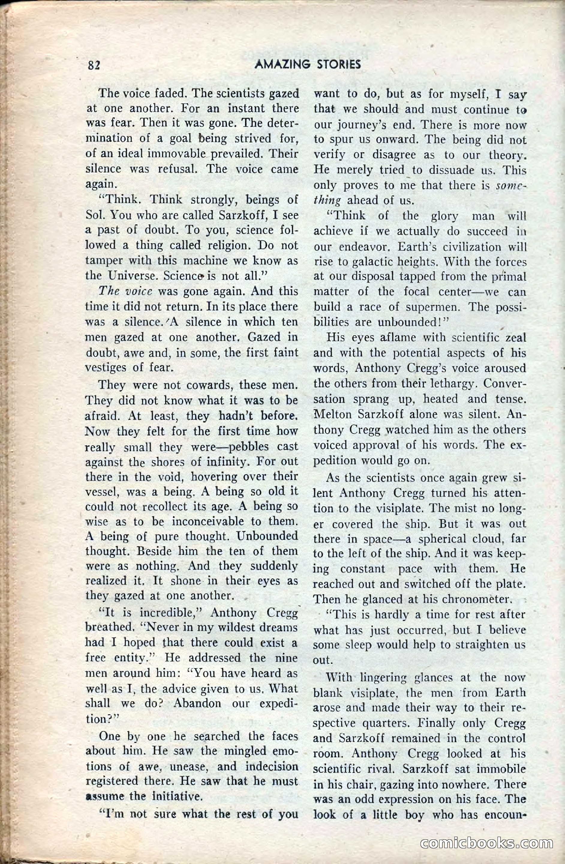 Amazing Stories, February 1953 — page 82 of 164