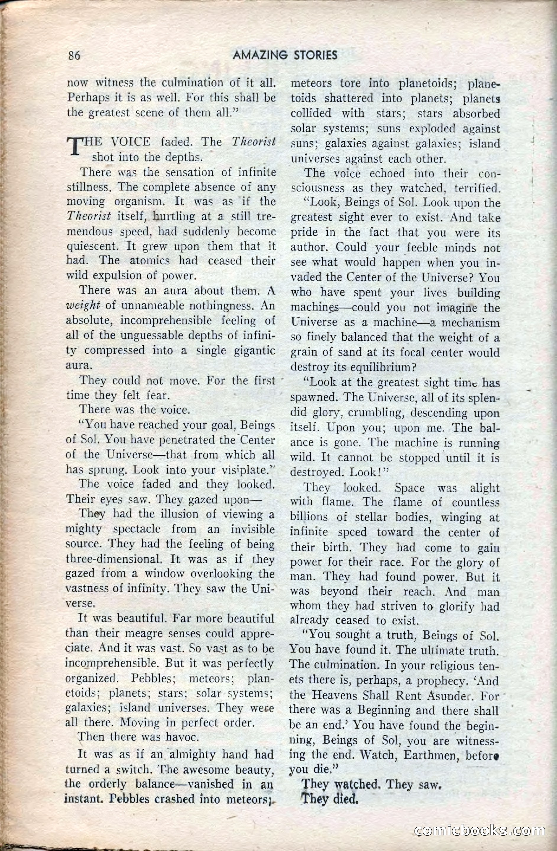Amazing Stories, February 1953 — page 86 of 164