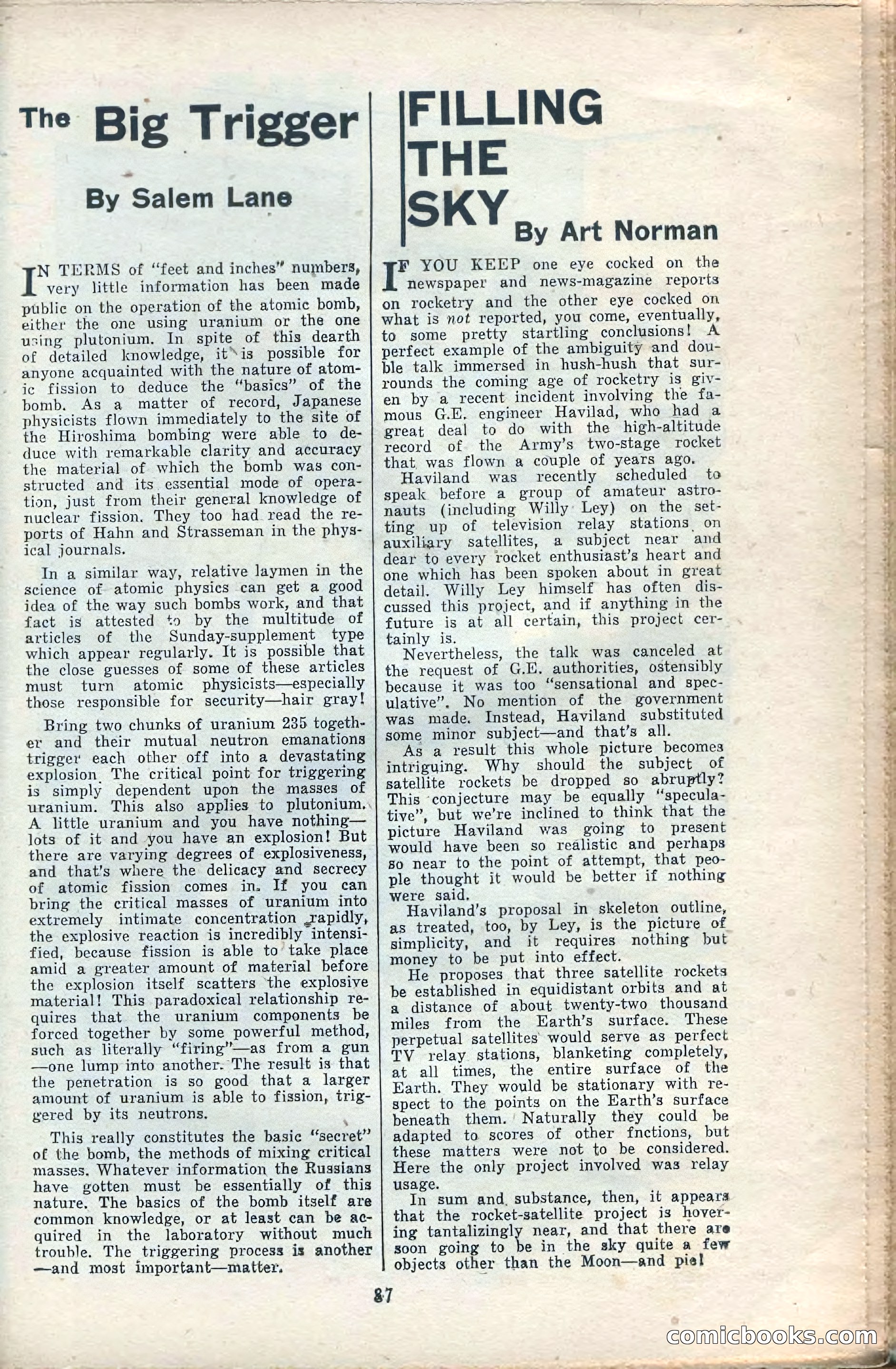 Amazing Stories, February 1953 — page 87 of 164