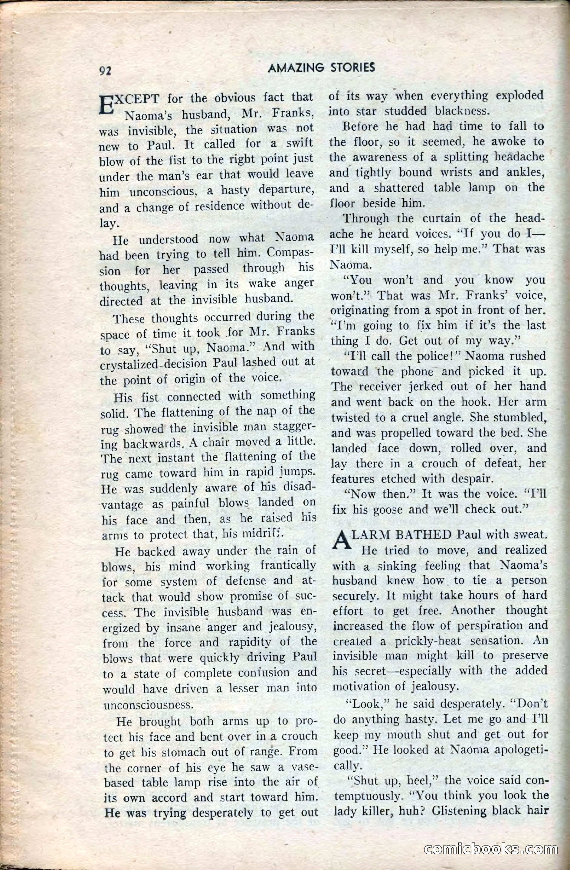 Amazing Stories, February 1953 — page 92 of 164
