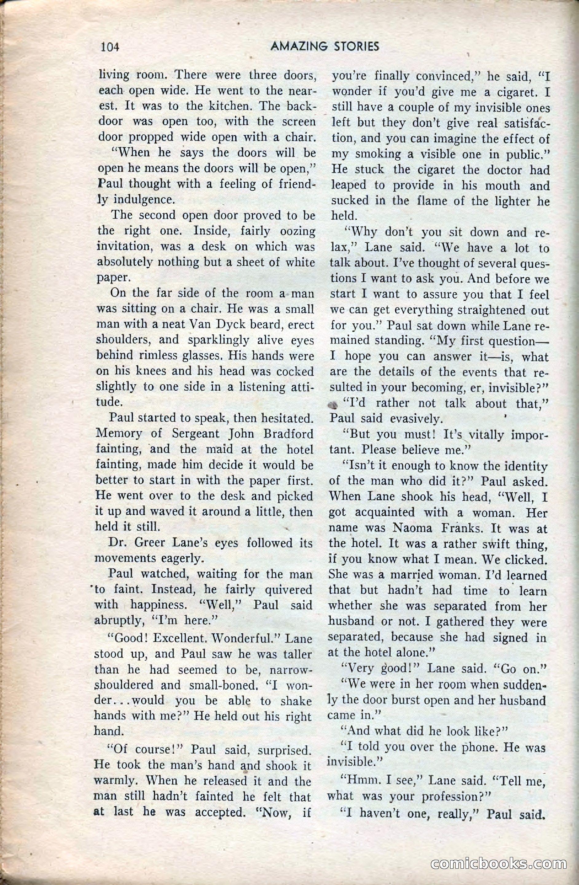 Amazing Stories, February 1953 — page 104 of 164