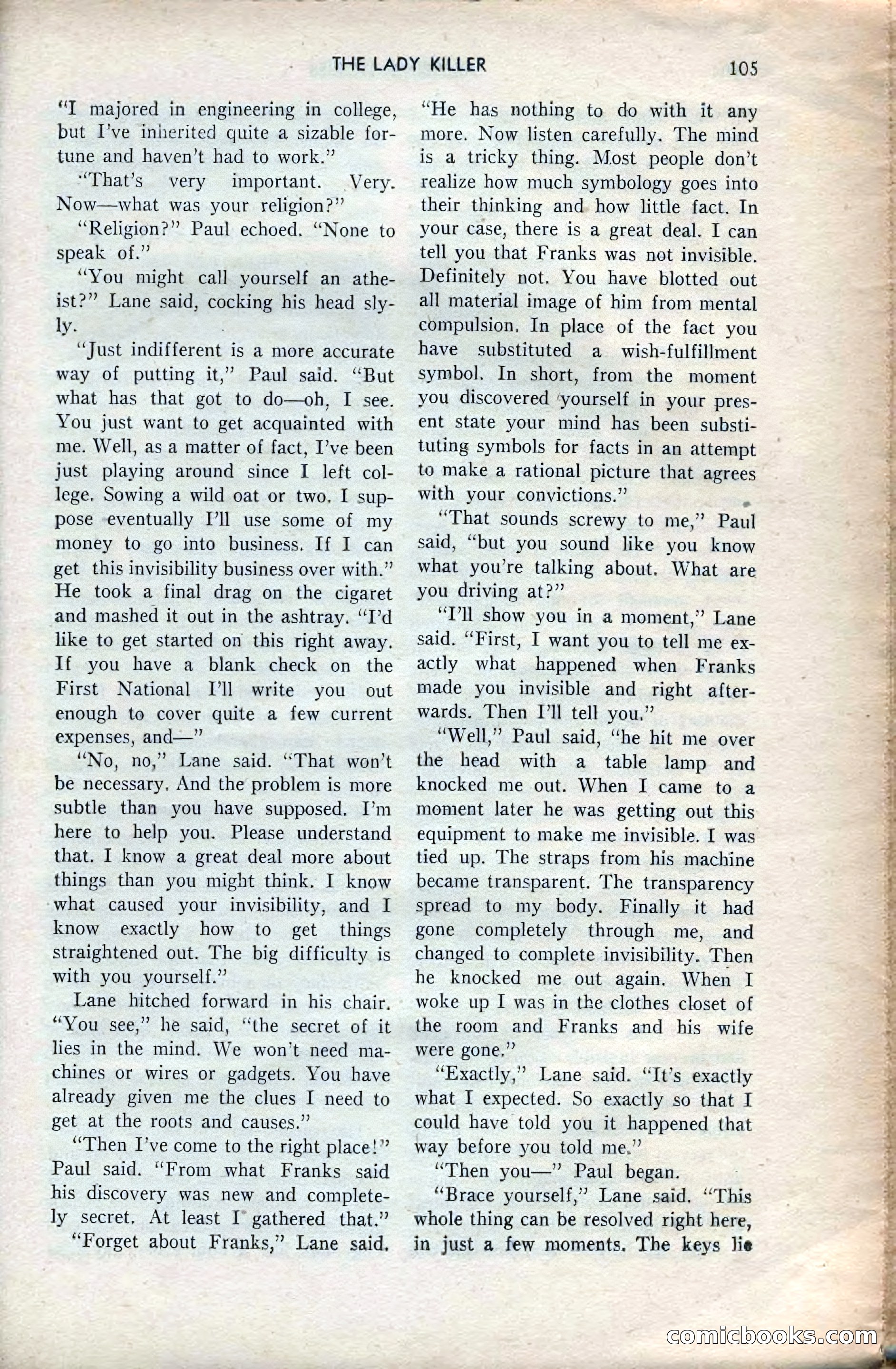 Amazing Stories, February 1953 — page 105 of 164