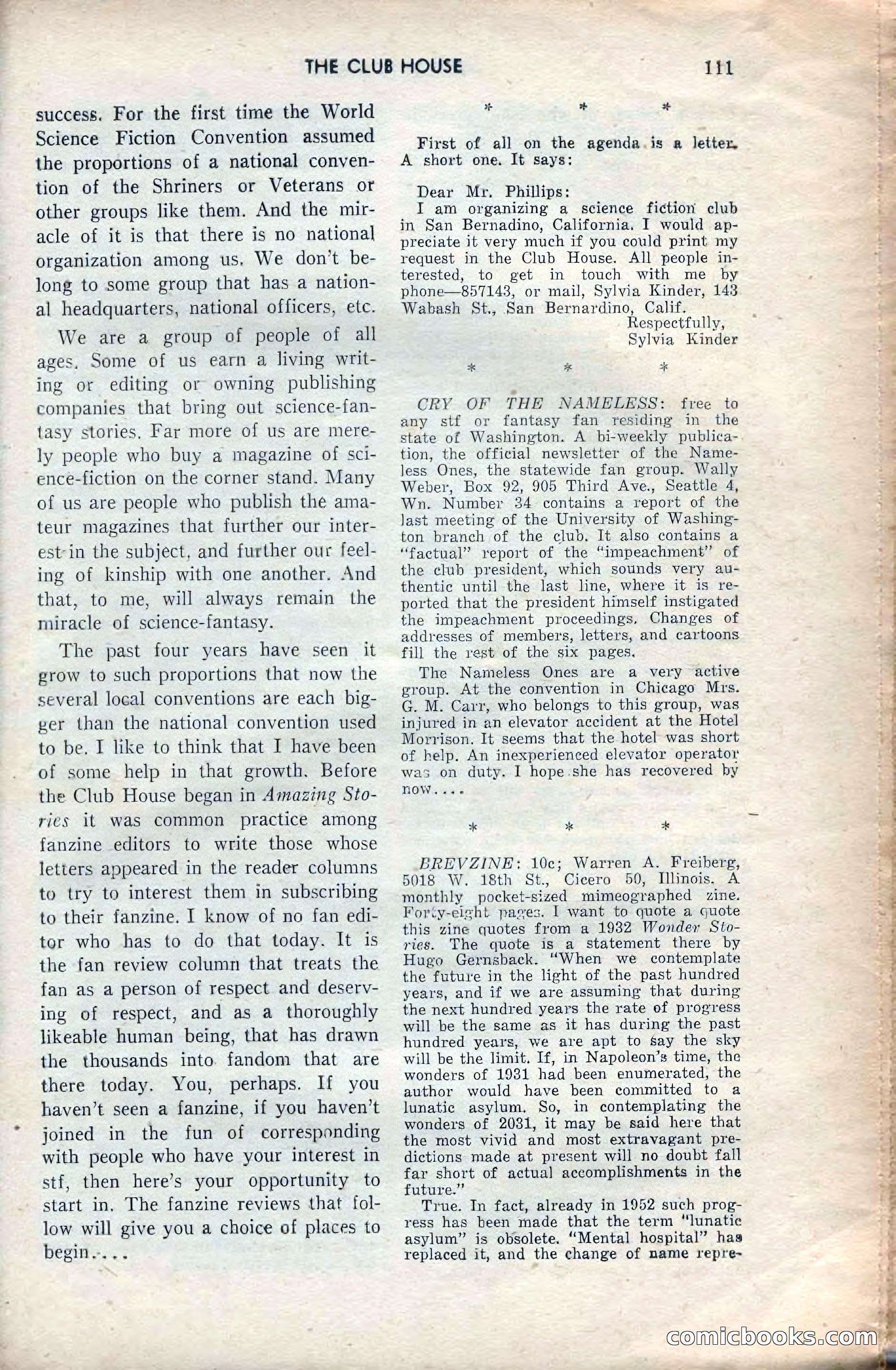 Amazing Stories, February 1953 — page 111 of 164