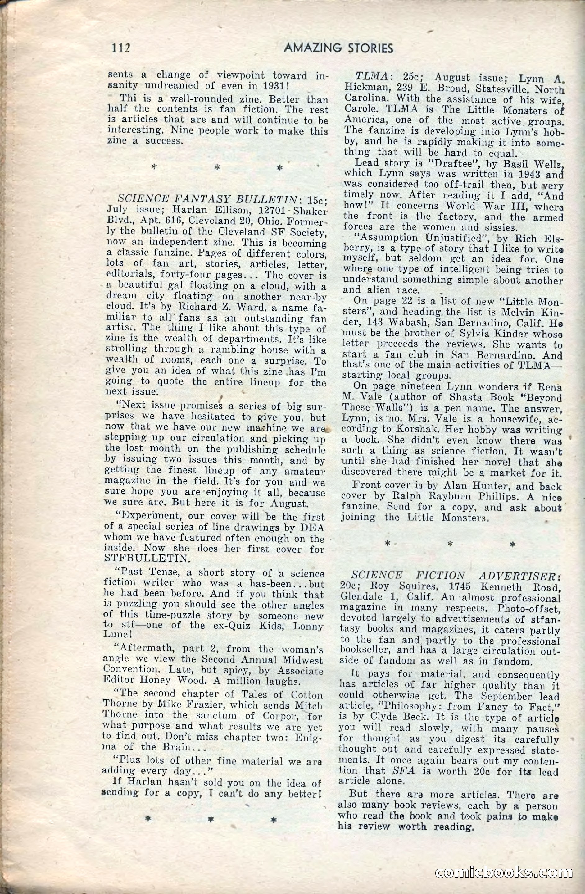 Amazing Stories, February 1953 — page 112 of 164
