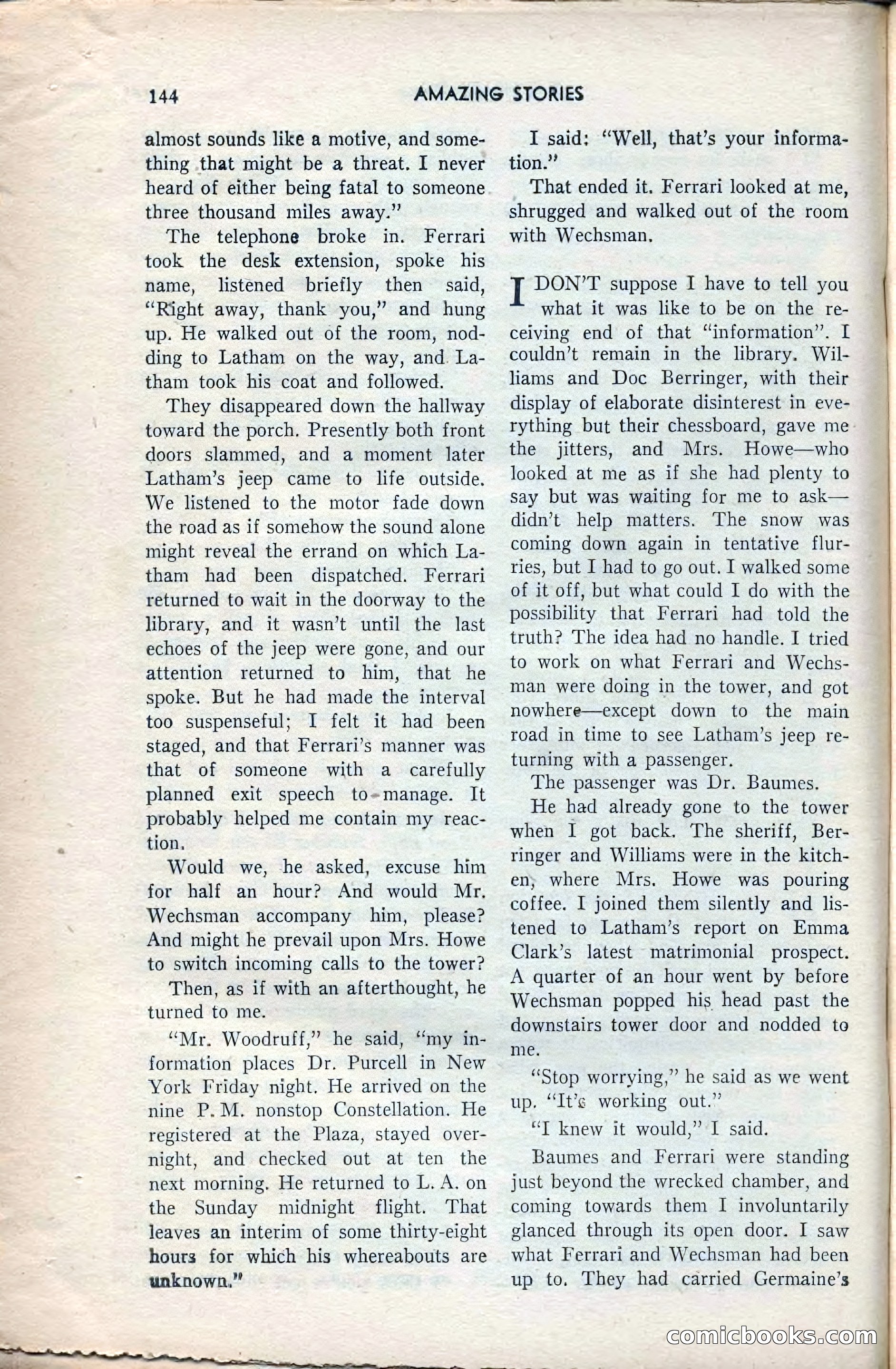 Amazing Stories, February 1953 — page 144 of 164