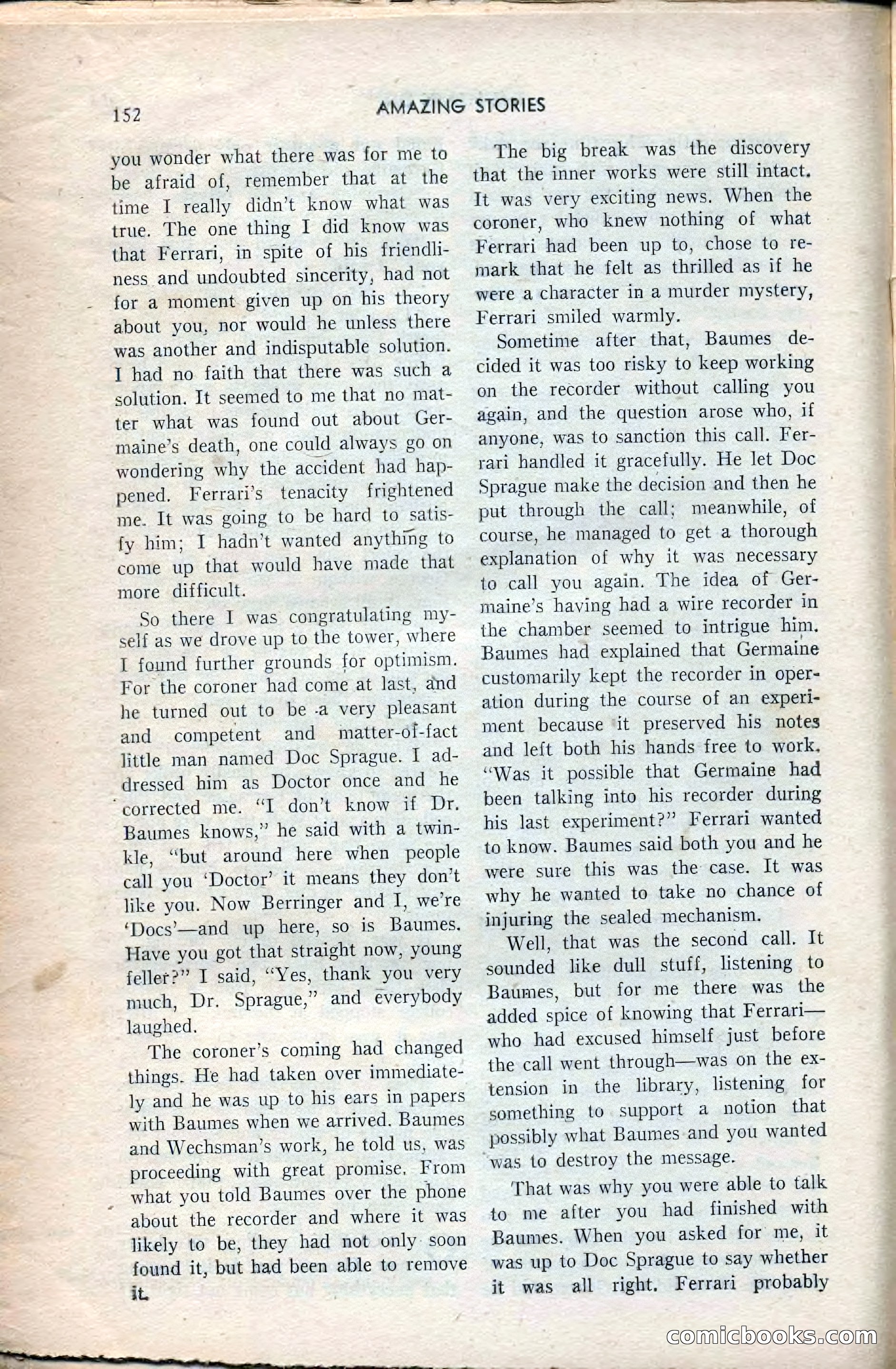 Amazing Stories, February 1953 — page 152 of 164