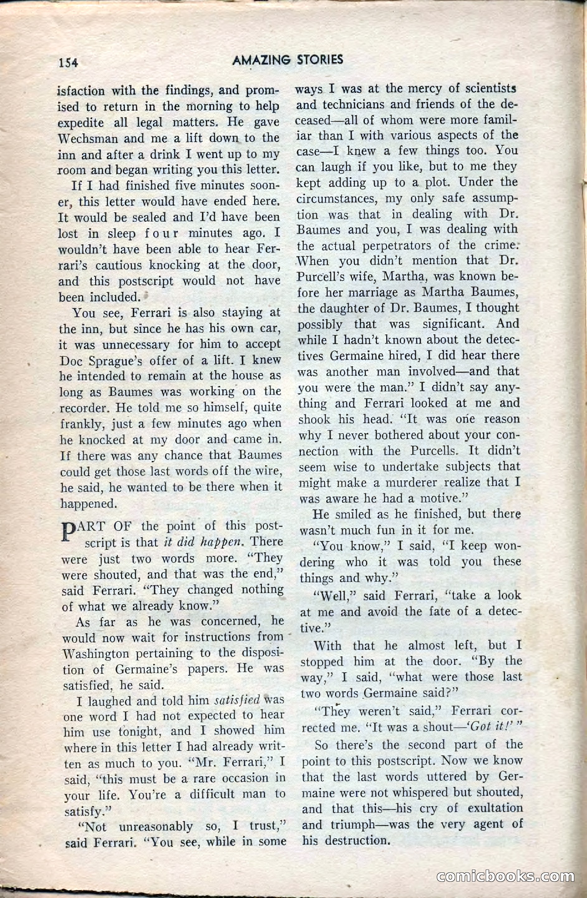 Amazing Stories, February 1953 — page 154 of 164