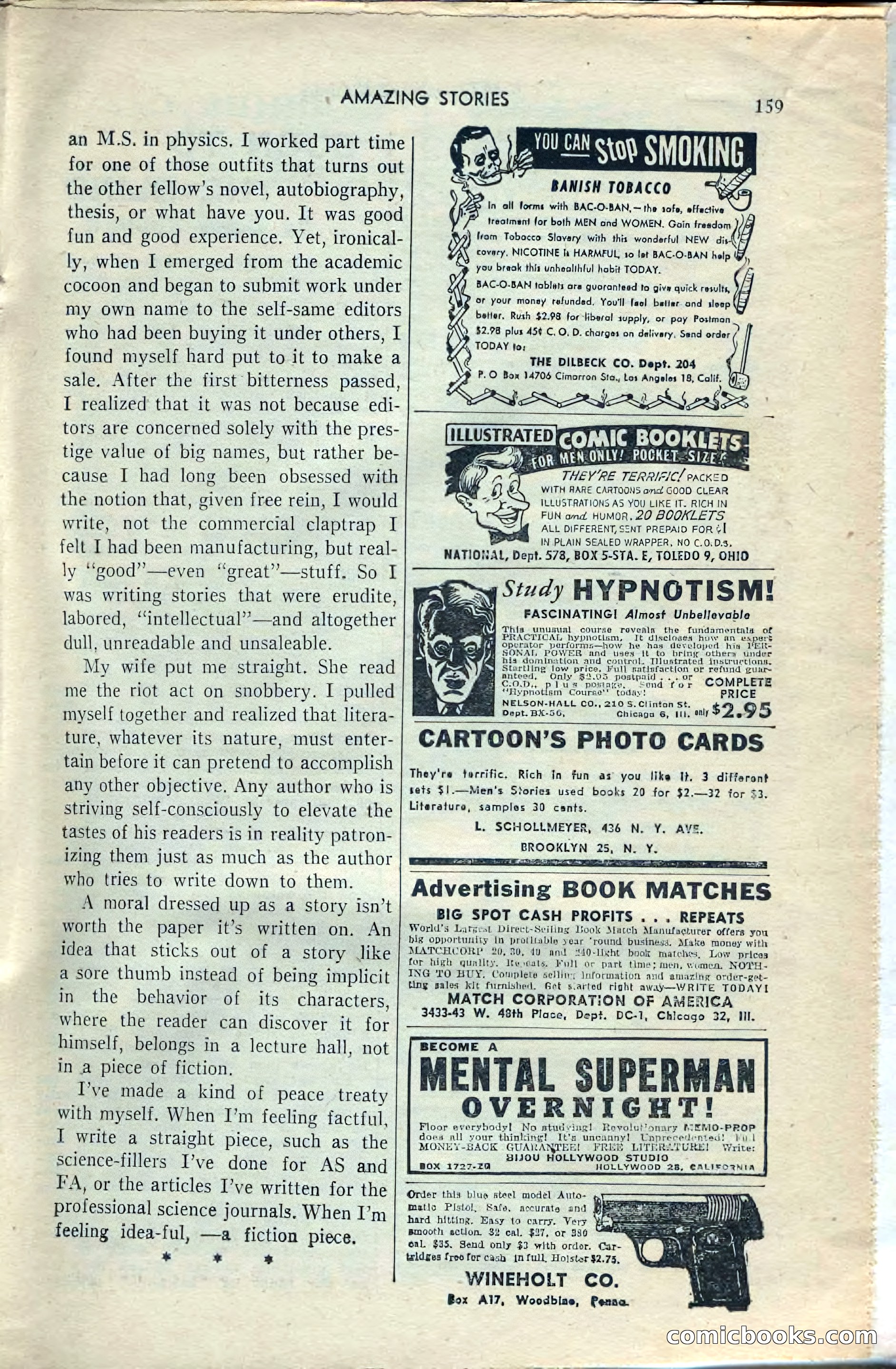 Amazing Stories, February 1953 — page 159 of 164