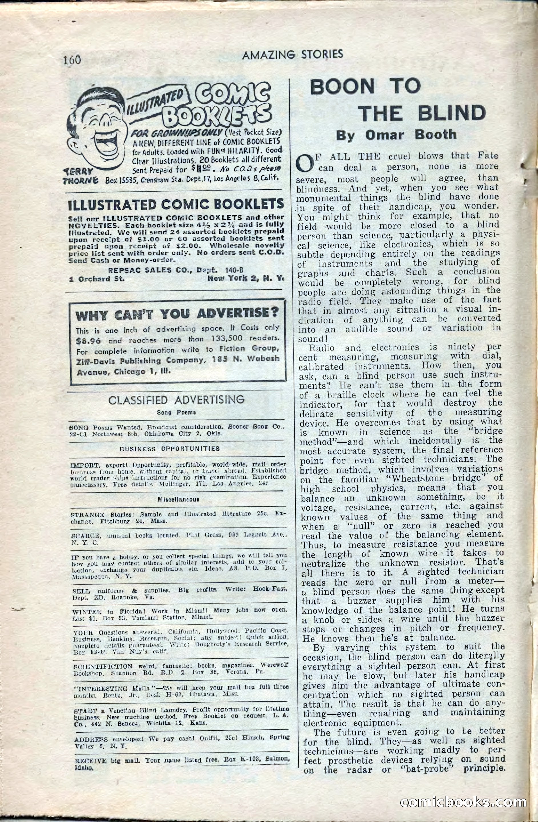 Amazing Stories, February 1953 — page 160 of 164