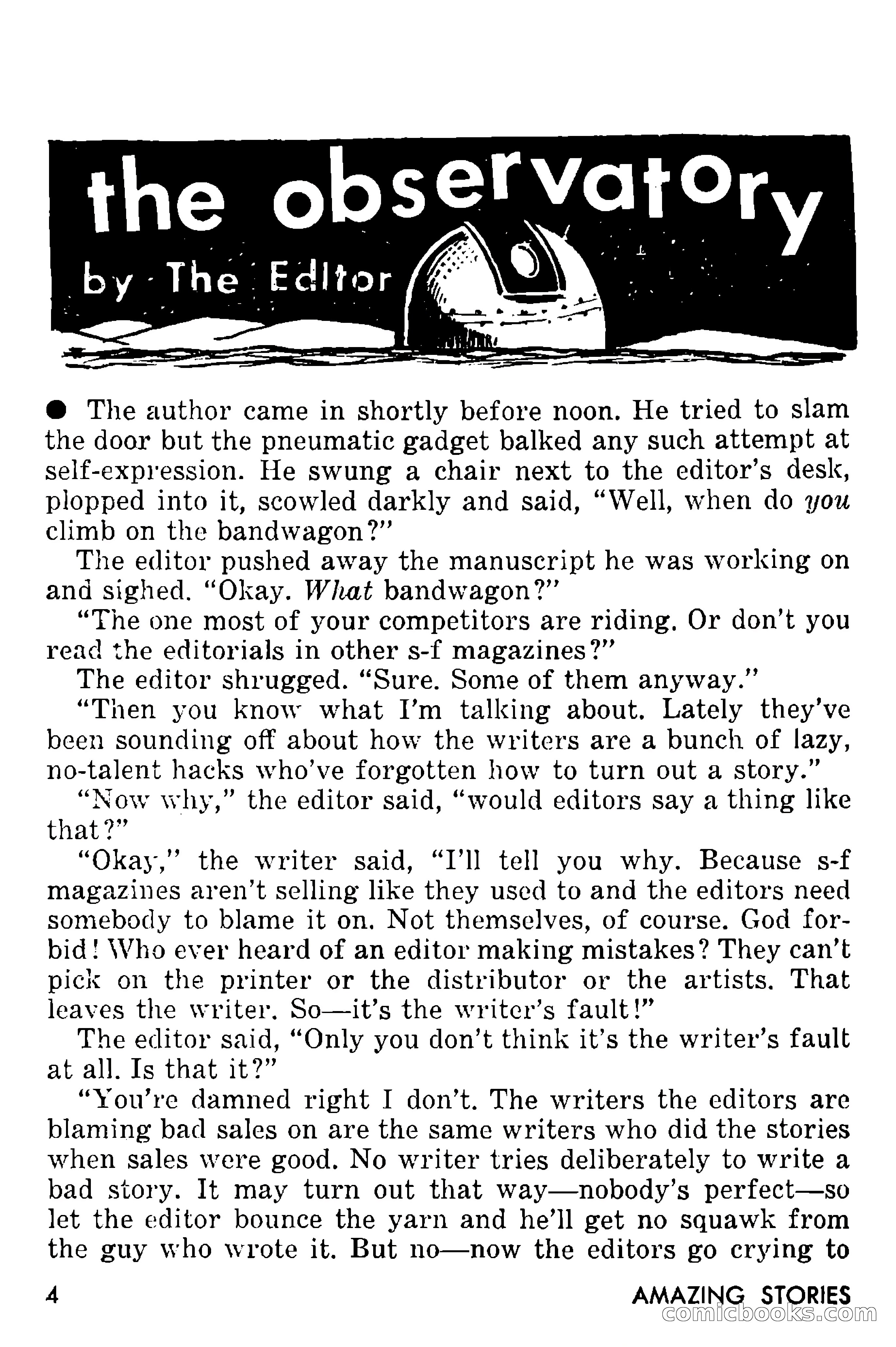 Amazing Stories, September 1955 — page 4 of 133