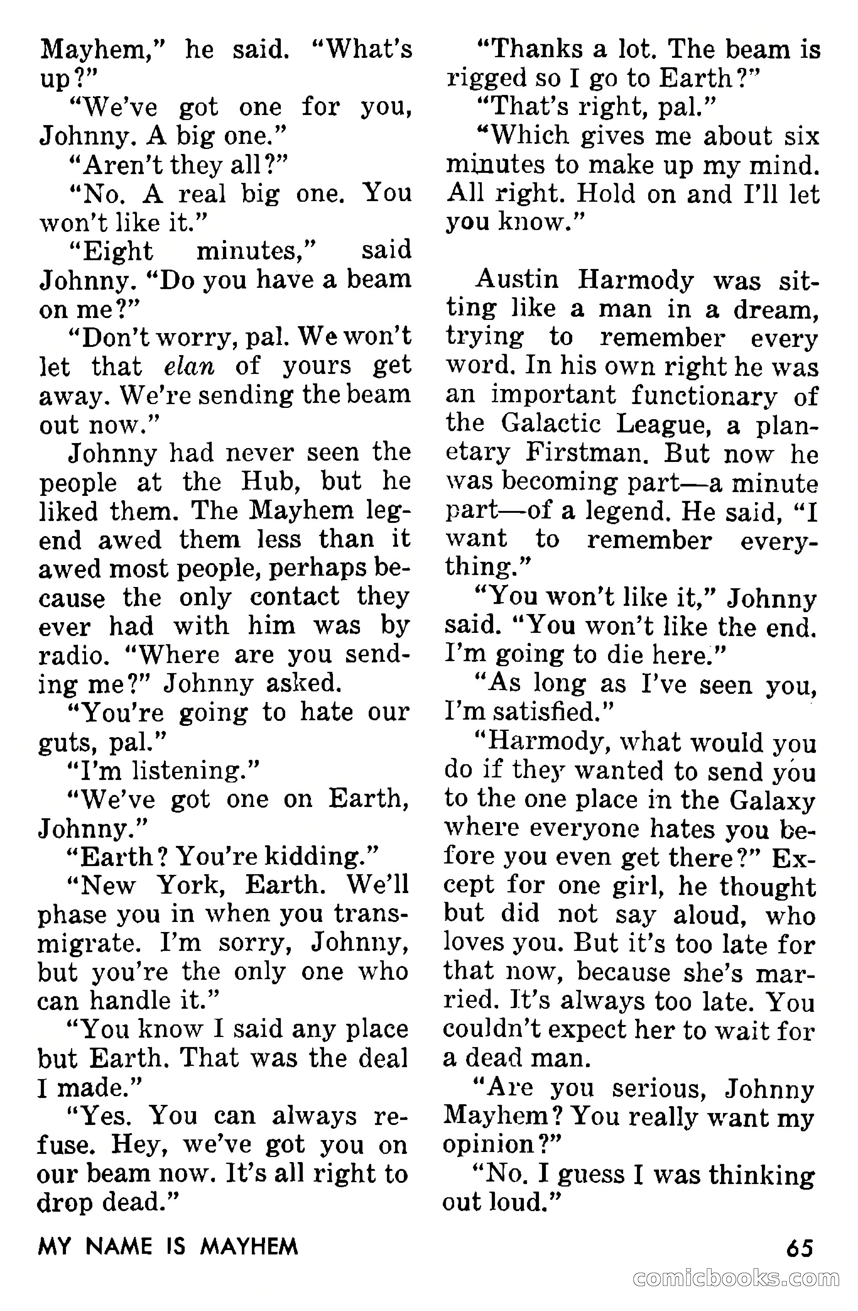 Amazing Stories, September 1955 — page 65 of 133