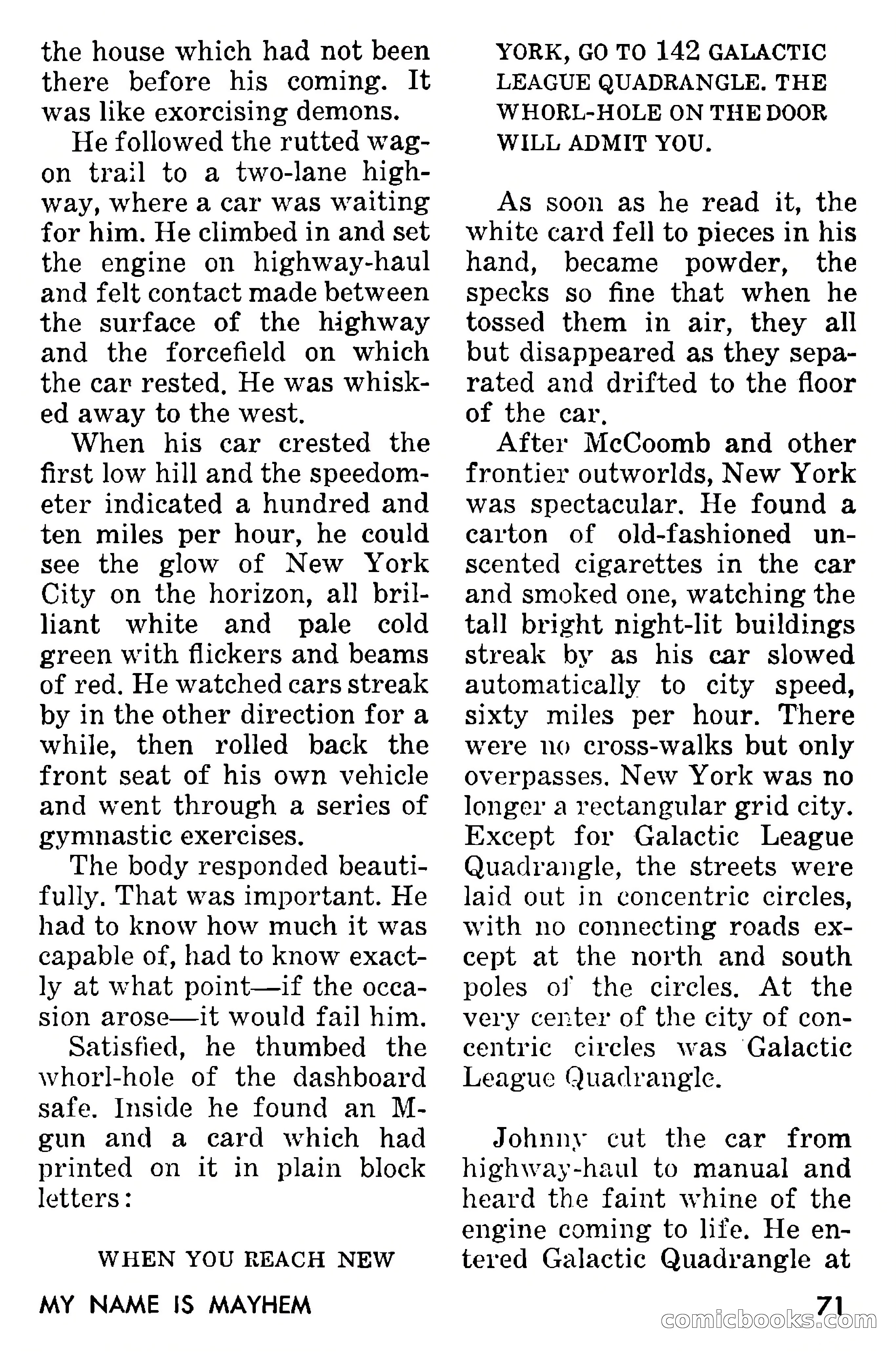Amazing Stories, September 1955 — page 71 of 133