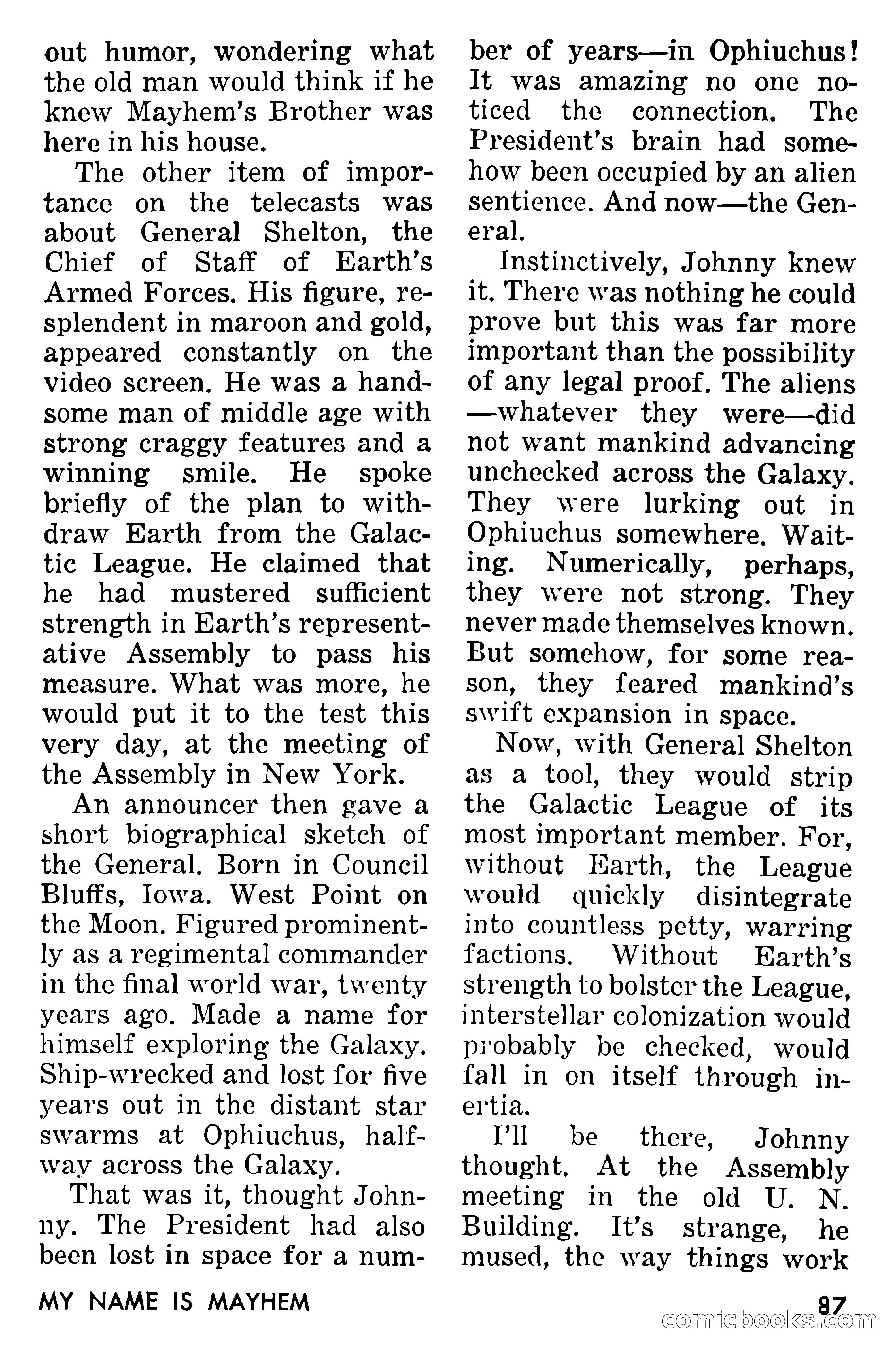 Amazing Stories, September 1955 — page 87 of 133