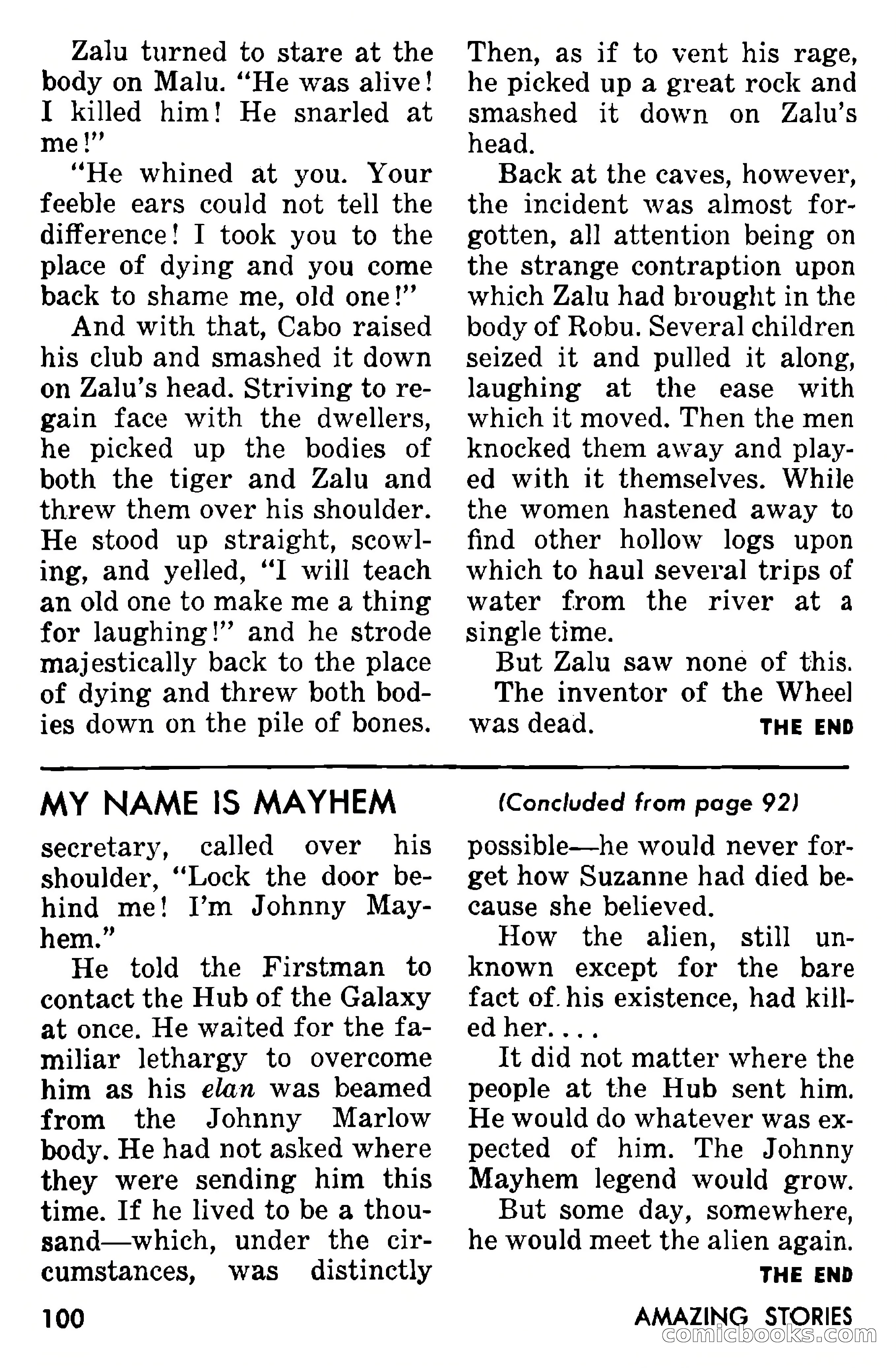 Amazing Stories, September 1955 — page 100 of 133