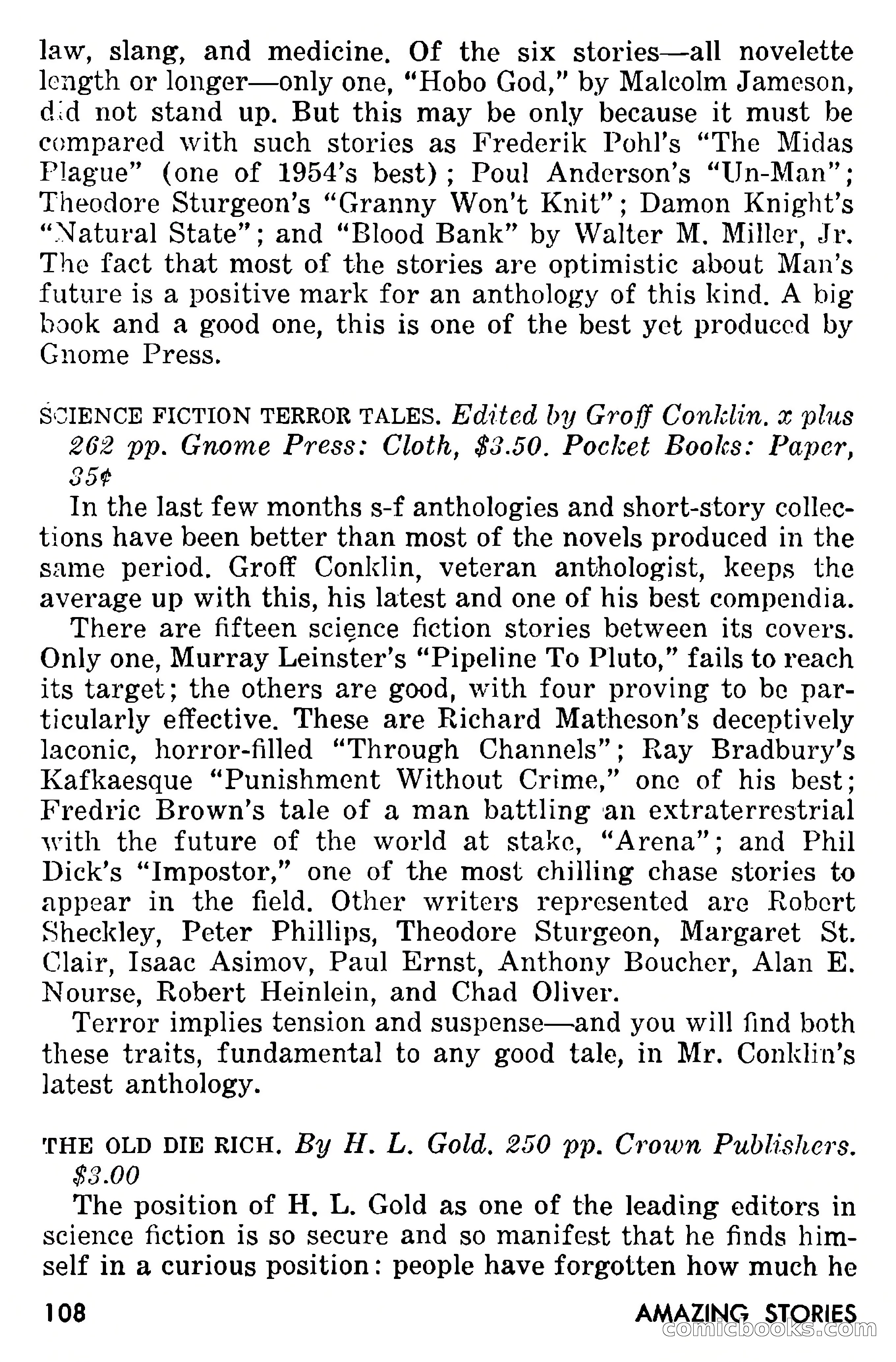 Amazing Stories, September 1955 — page 108 of 133