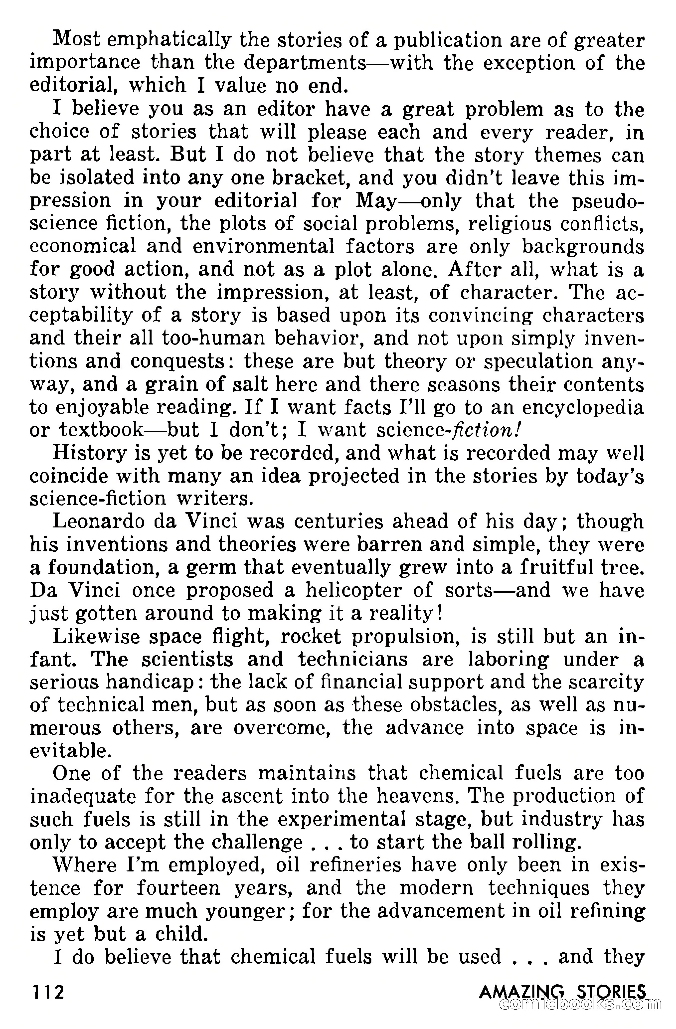 Amazing Stories, September 1955 — page 112 of 133