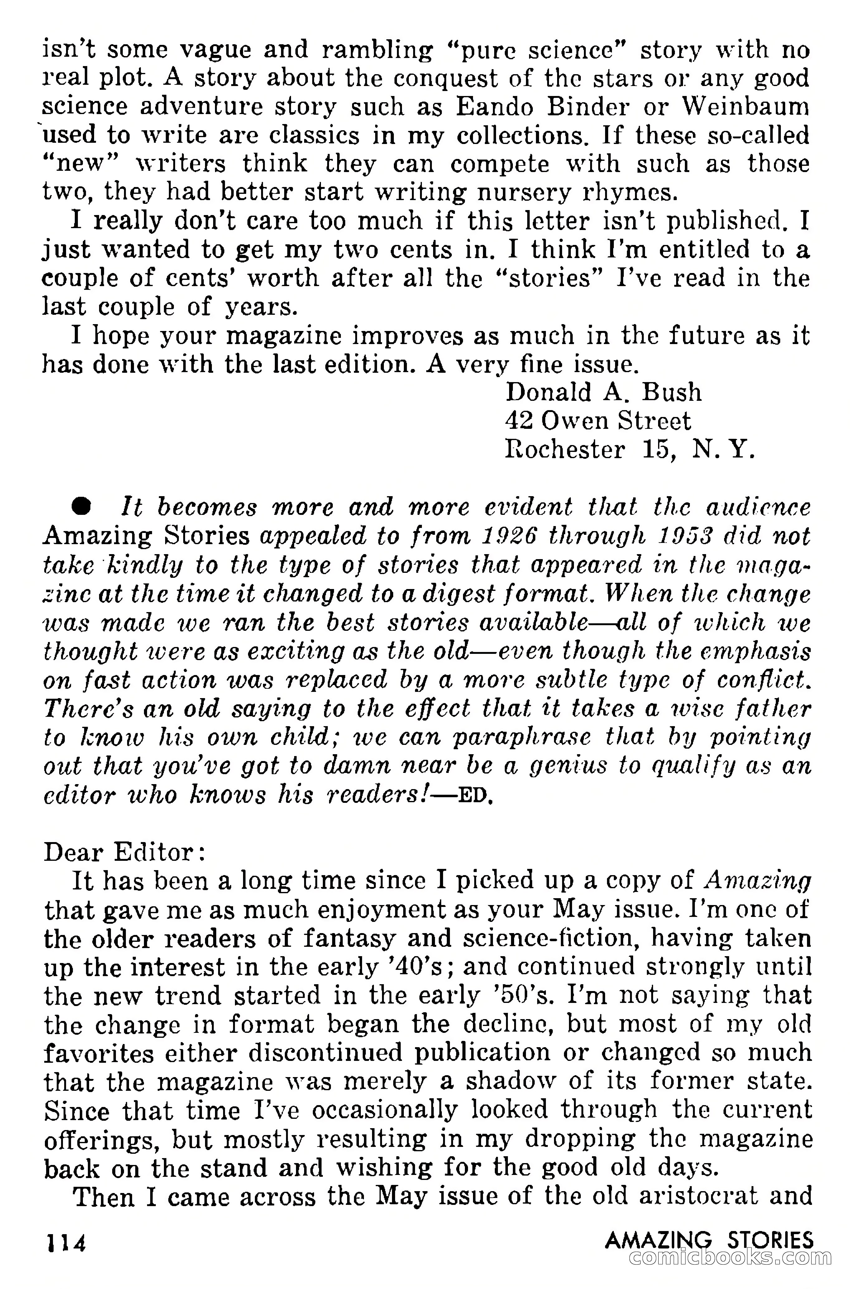 Amazing Stories, September 1955 — page 114 of 133