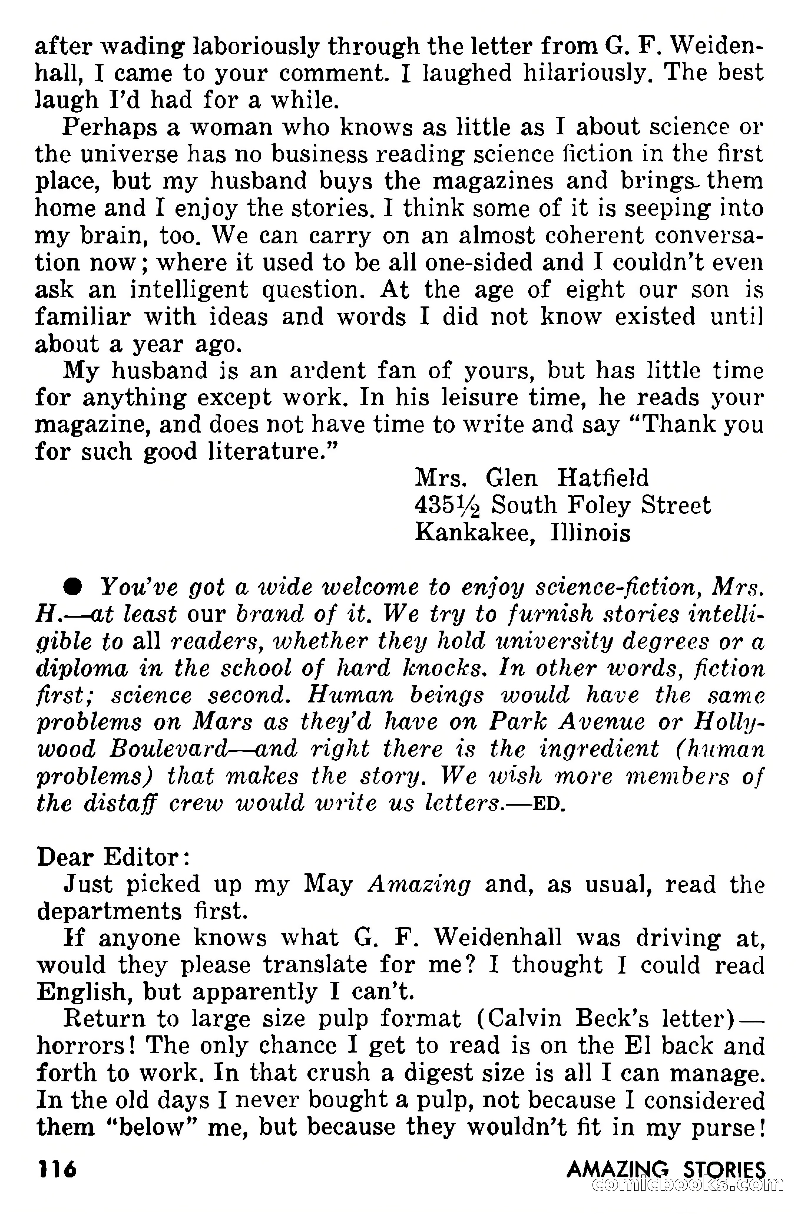 Amazing Stories, September 1955 — page 116 of 133