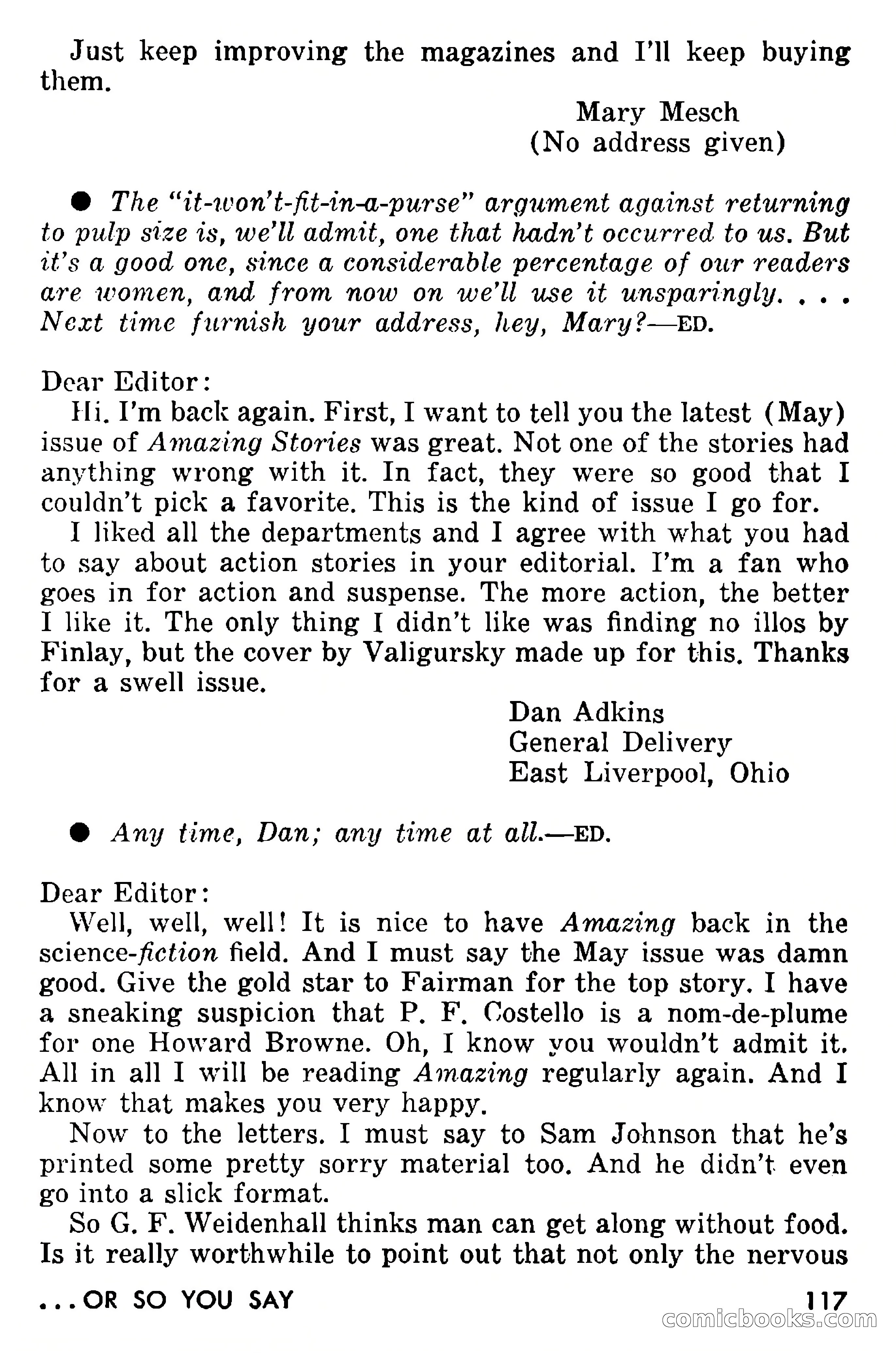 Amazing Stories, September 1955 — page 117 of 133