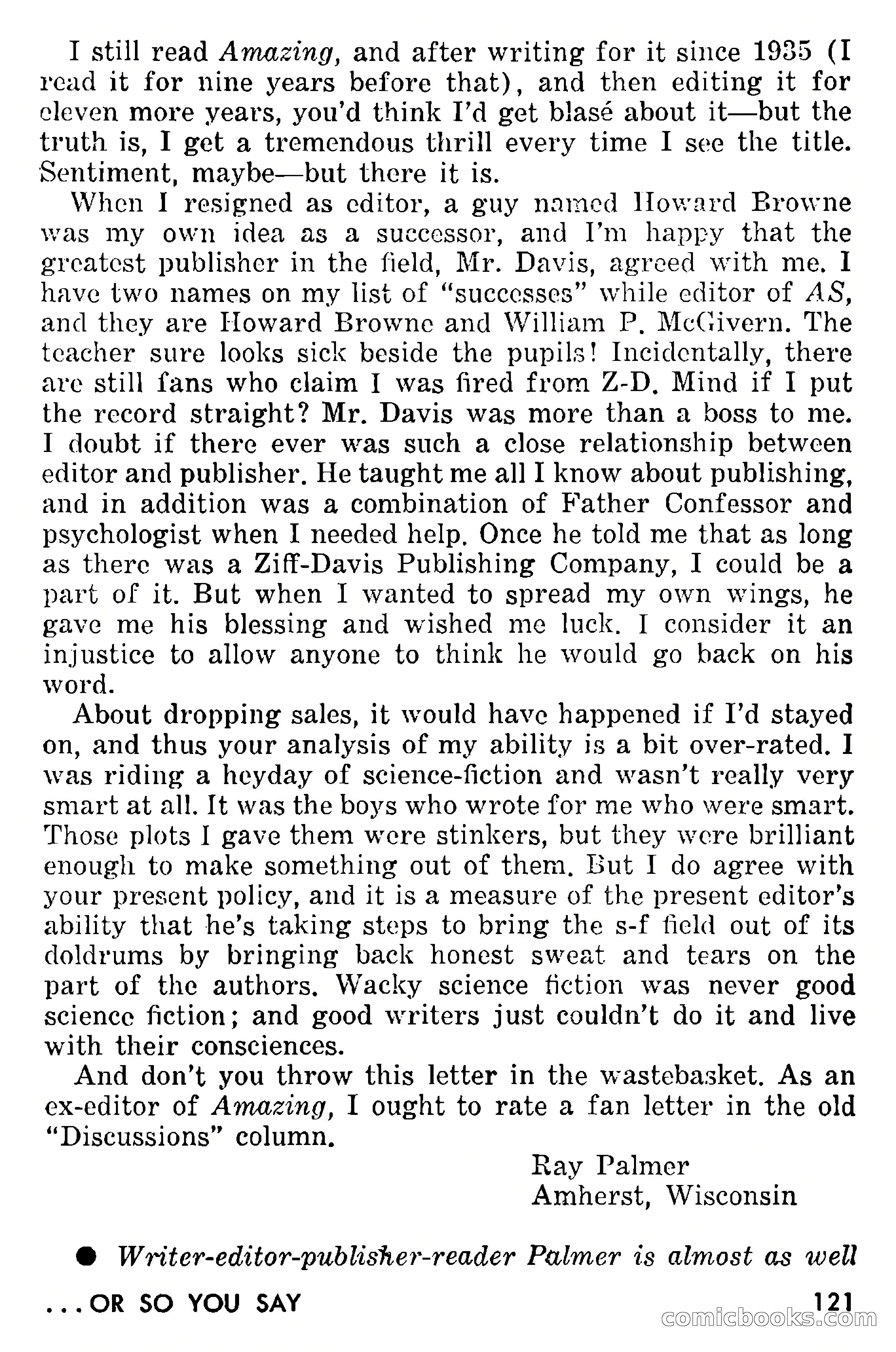 Amazing Stories, September 1955 — page 121 of 133
