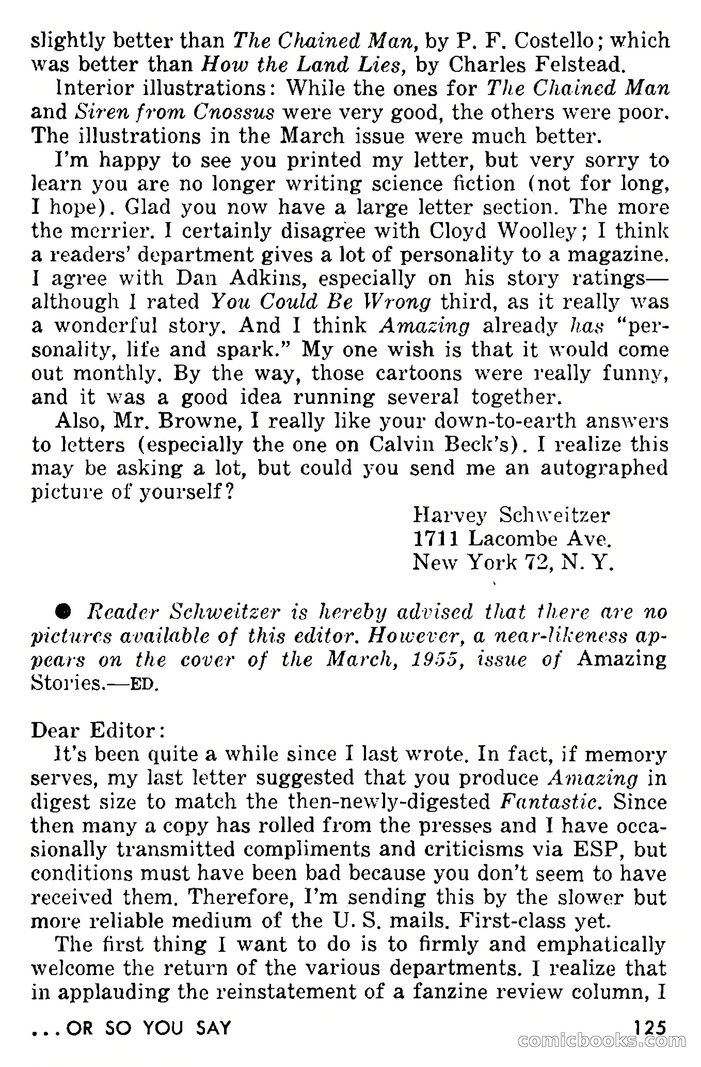 Amazing Stories, September 1955 — page 125 of 133