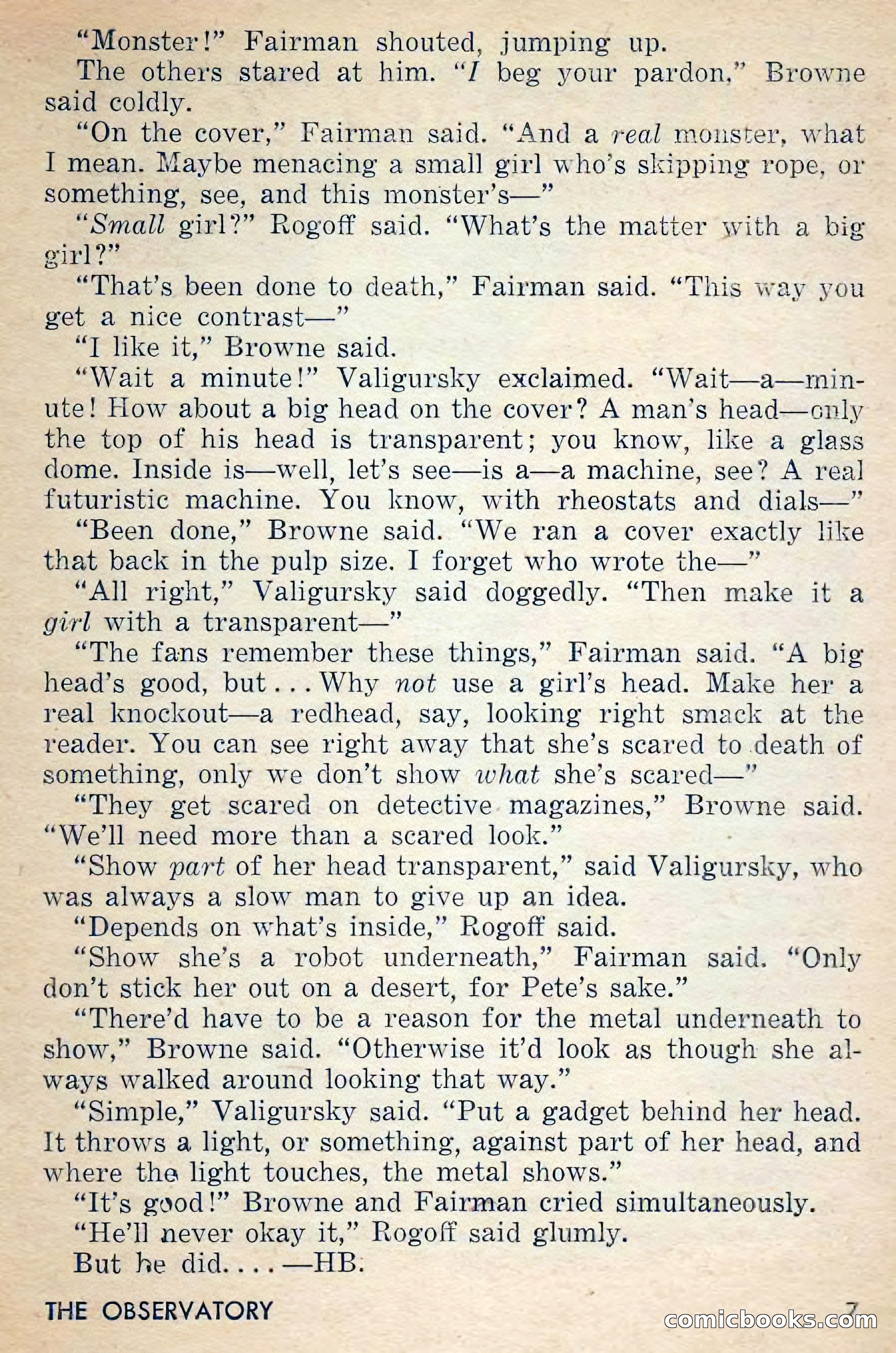 Amazing Stories, March 1956 — page 7 of 130