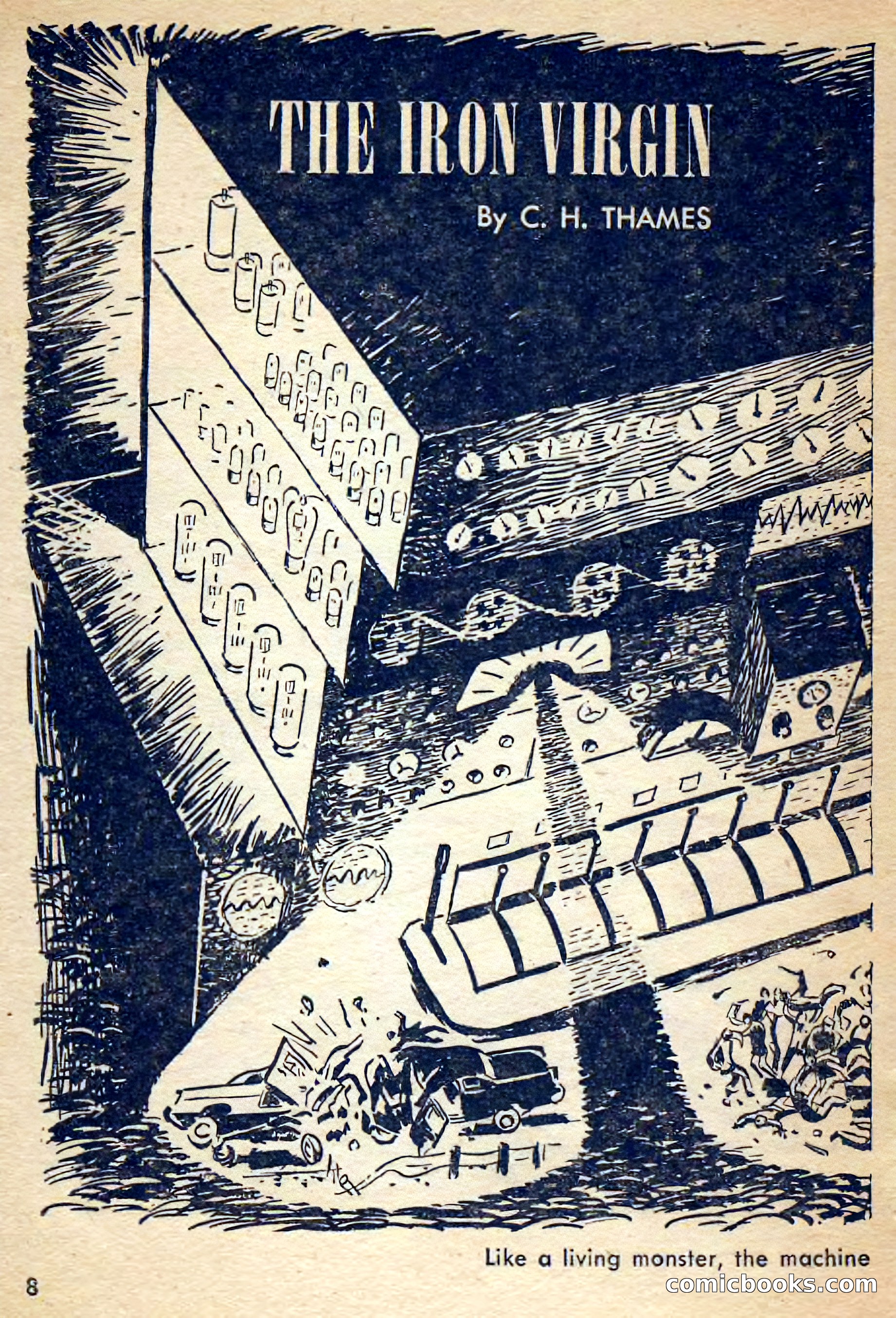 Amazing Stories, March 1956 — page 8 of 130